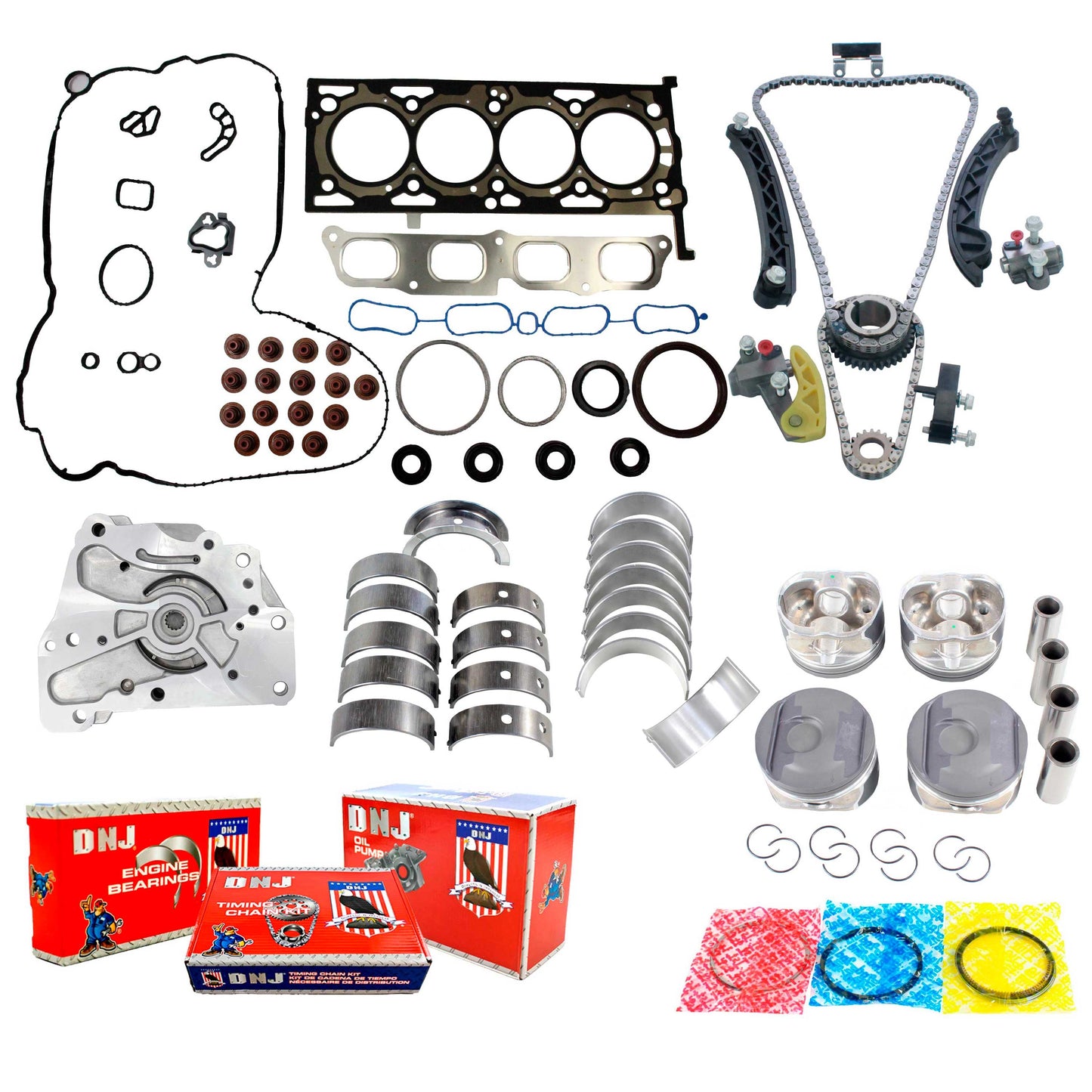 Master Engine Rebuild Kit 2013-2020 Buick, Cadillac, Chevrolet, GMC 2.0L L4