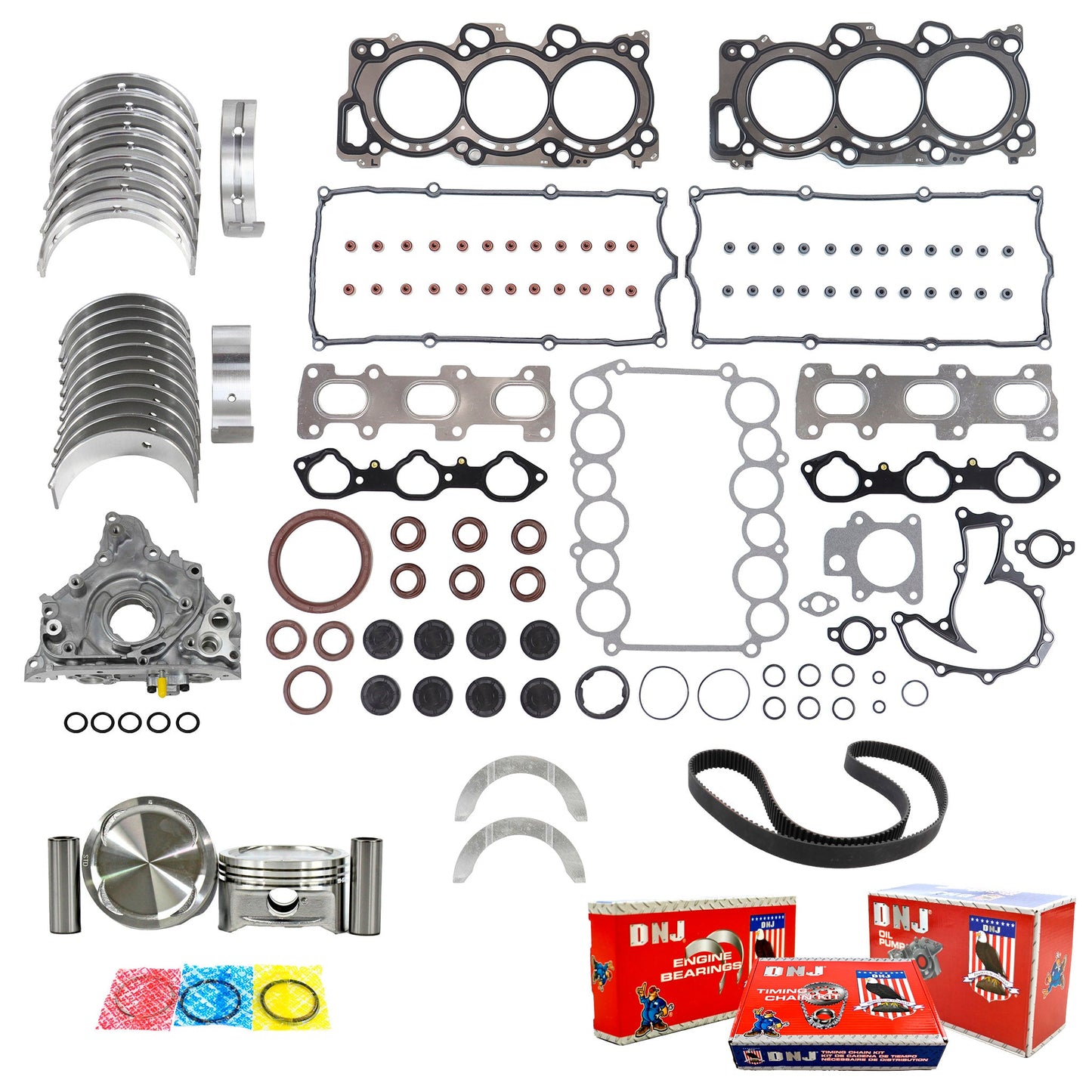 Master Engine Rebuild Kit 1998-2003 Acura,Isuzu 3.5L