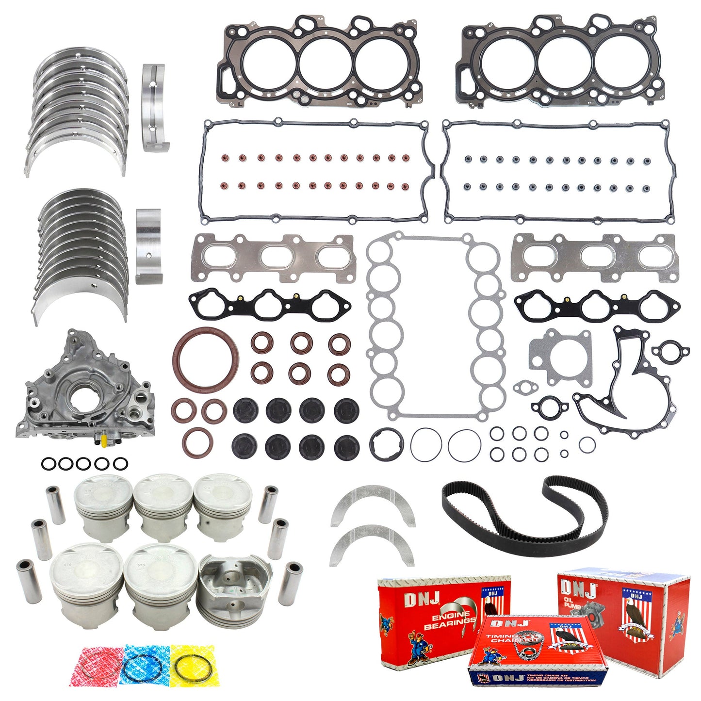 Master Engine Rebuild Kit 1998-2004 Honda,Isuzu 3.2L