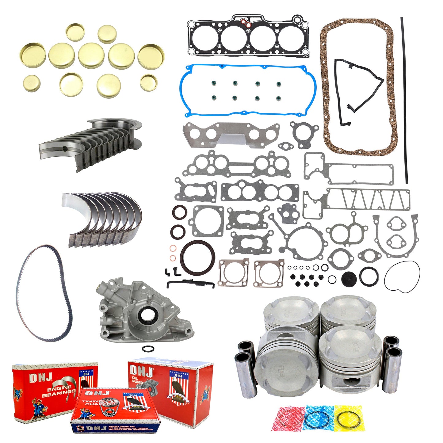 Master Engine Rebuild Kit 1987-1993 Mazda B2200 2.2L L4
