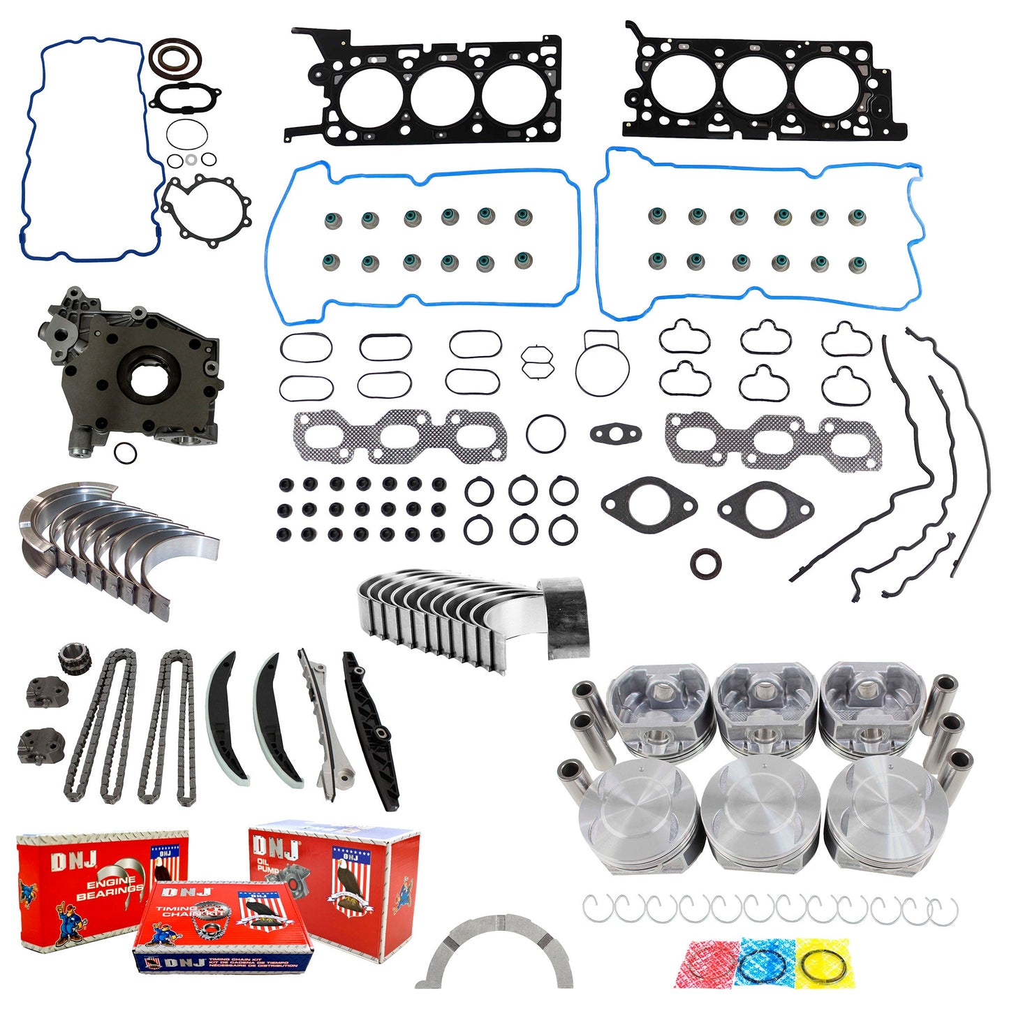 Master Engine Rebuild Kit 2004 Ford 3.0L