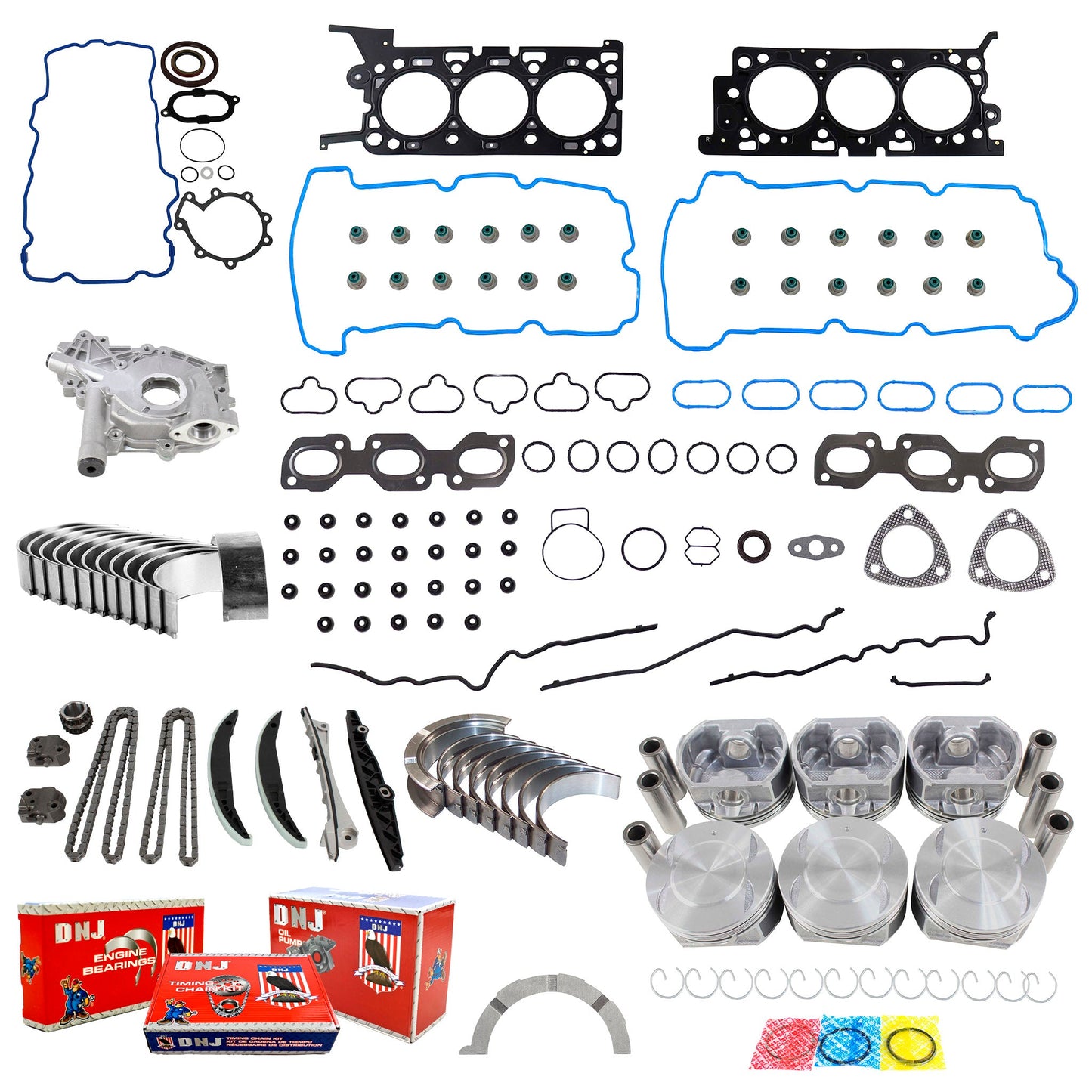 Master Engine Rebuild Kit 2007-2008 Ford,Mazda,Mercury 3.0L