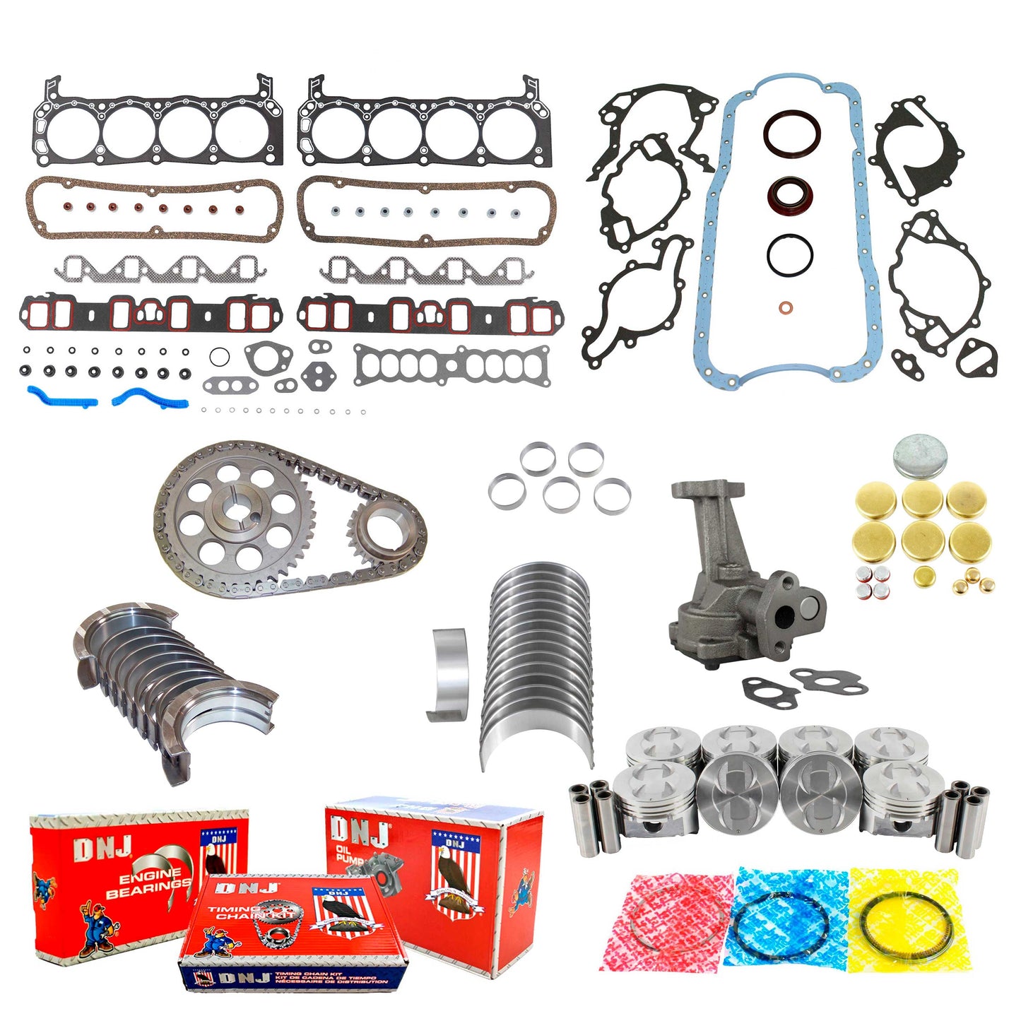 Master Engine Rebuild Kit 1986-1988 Ford,Lincoln,Mercury 5.0L