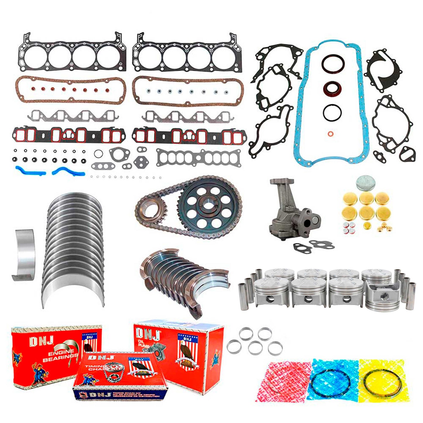 Master Engine Rebuild Kit 1986-1990 Ford,Lincoln,Mercury 5.0L