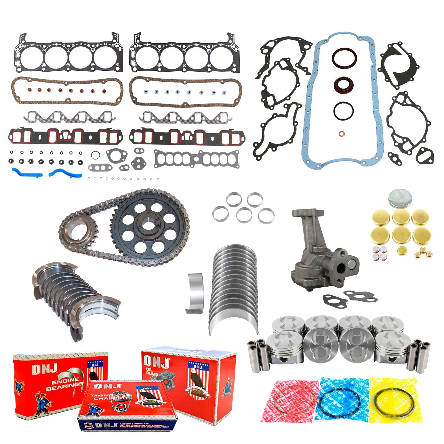 Master Engine Rebuild Kit 1986-1990 Ford,Lincoln,Mercury 5.0L