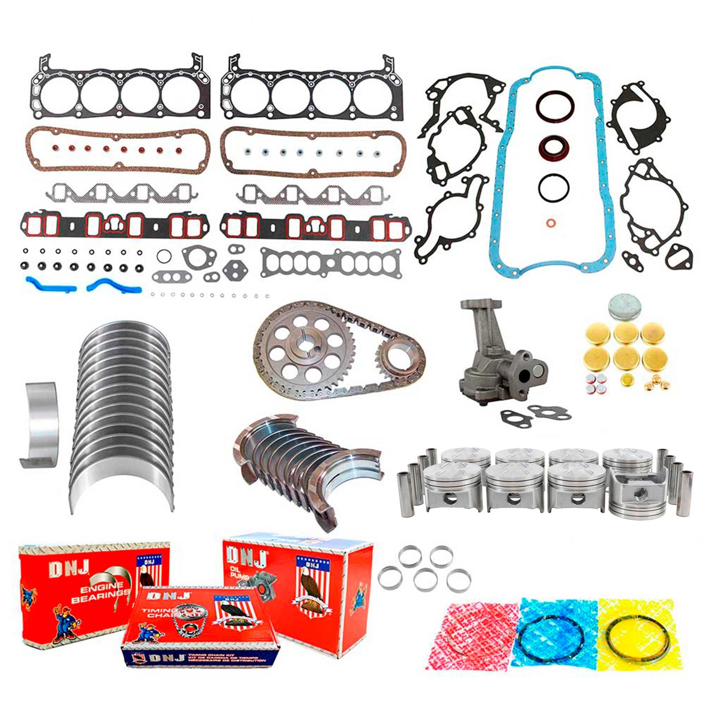 Master Engine Rebuild Kit 1986-1988 Ford,Lincoln,Mercury 5.0L