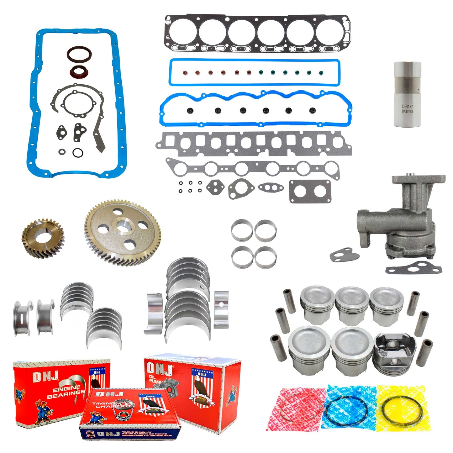 Master Engine Rebuild Kit 1993-1996 Ford 4.9L