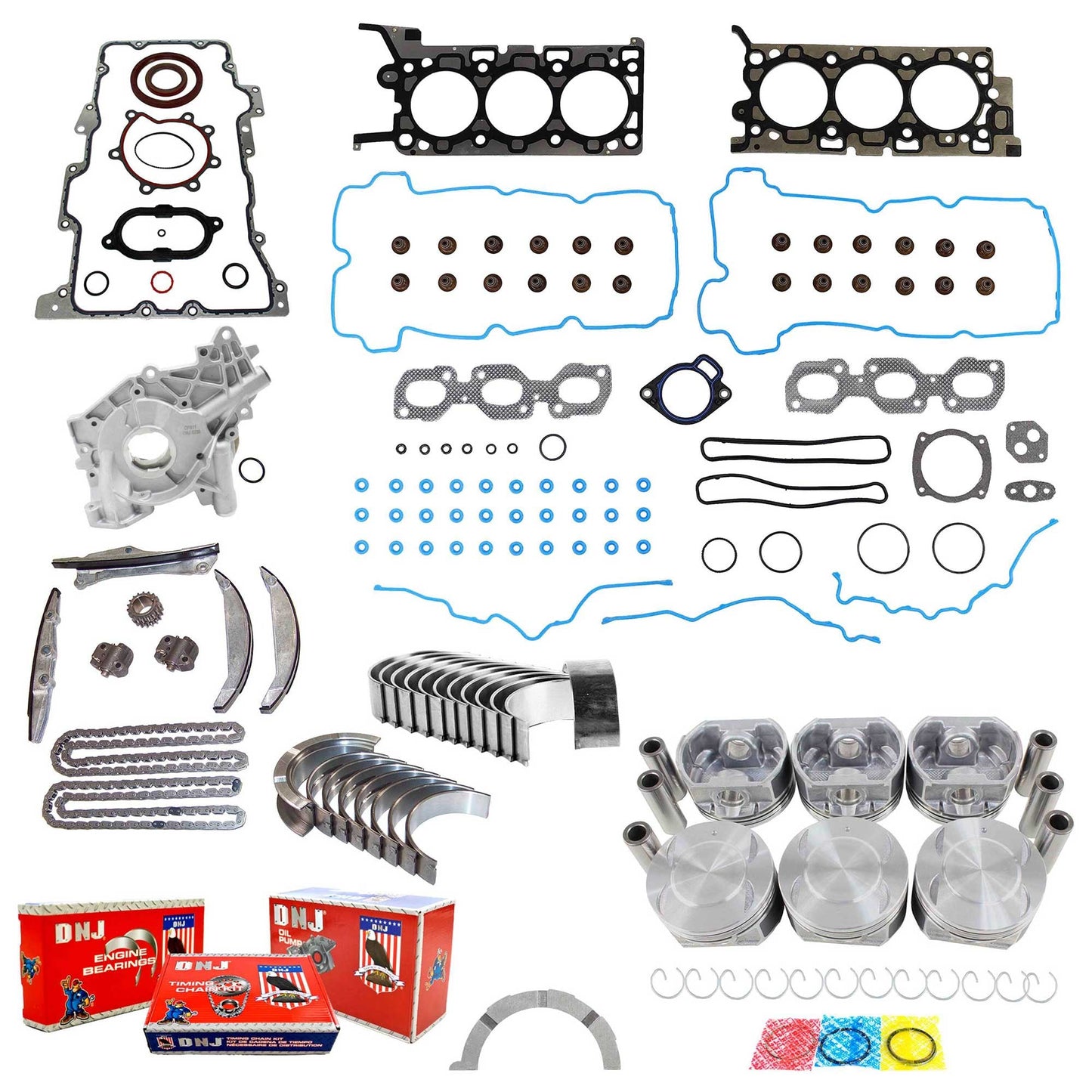 Master Engine Rebuild Kit 2000 Lincoln 3.0L