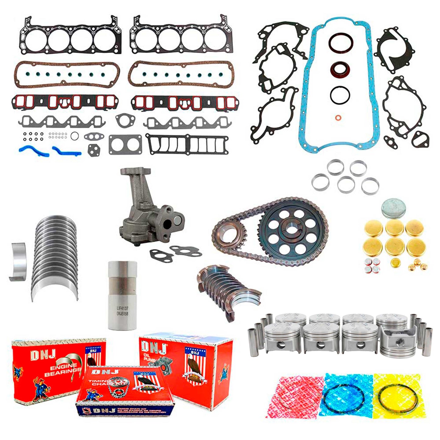 Master Engine Rebuild Kit 1990-1991 Ford 5.0L