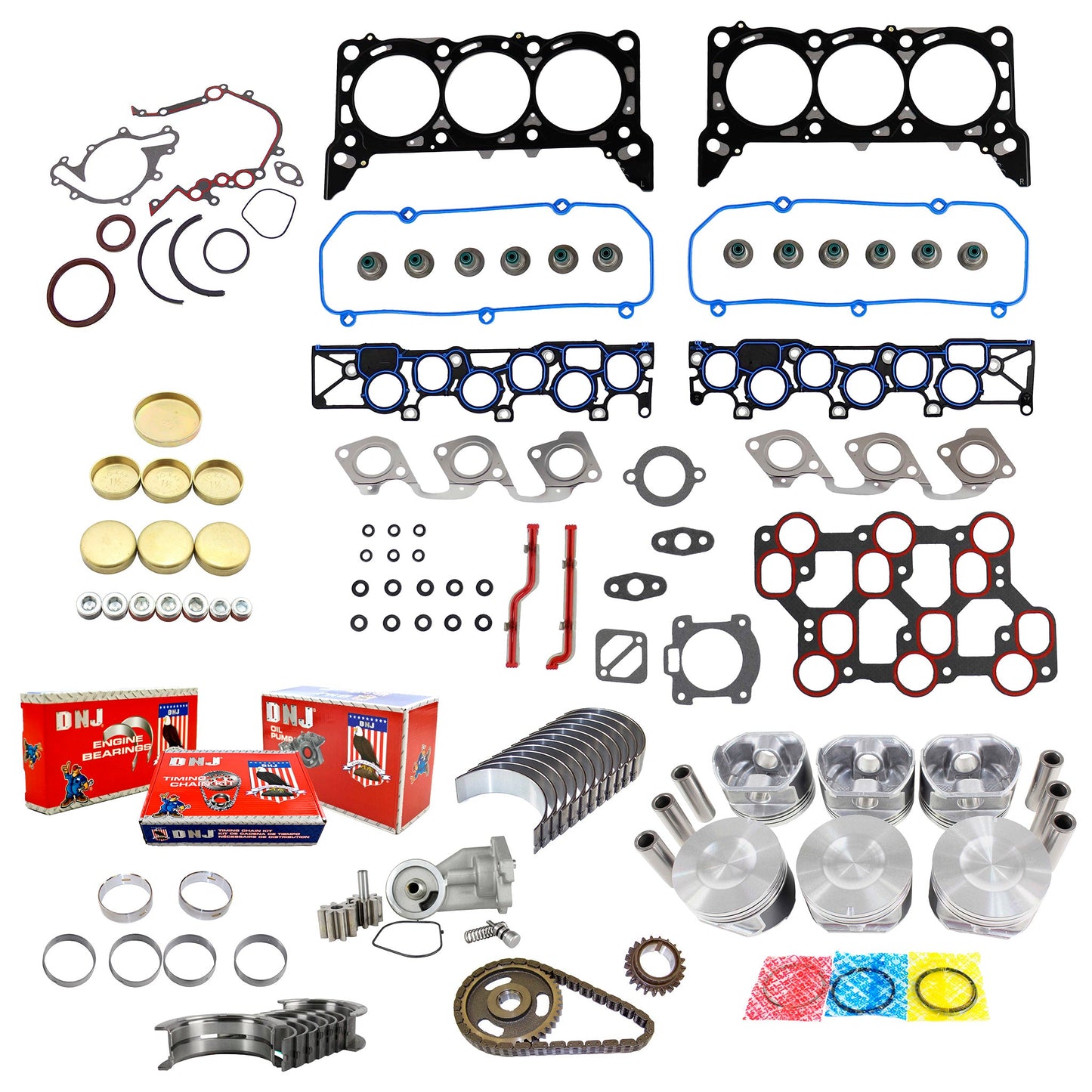 Master Engine Rebuild Kit 2000-2004 Ford 3.8L