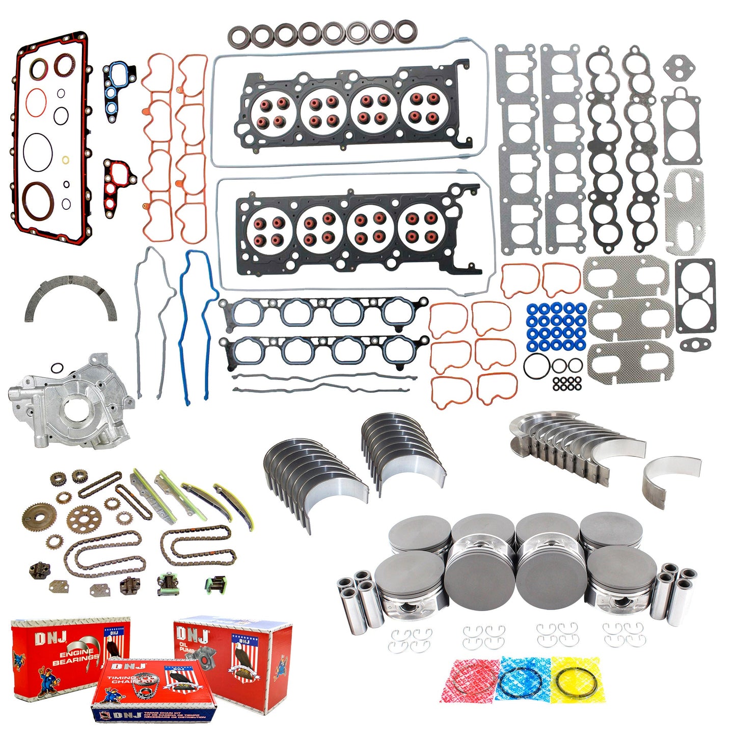 Master Engine Rebuild Kit 1998-2000 Lincoln 4.6L