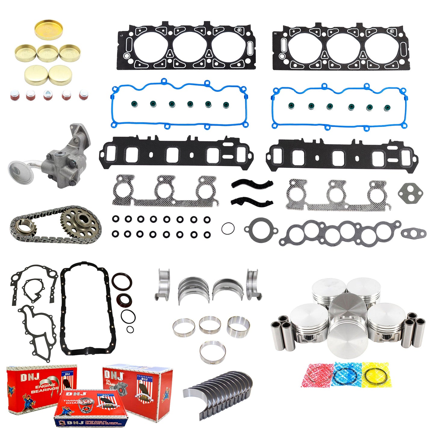 Master Engine Rebuild Kit 1999-2001 Ford 3.0L