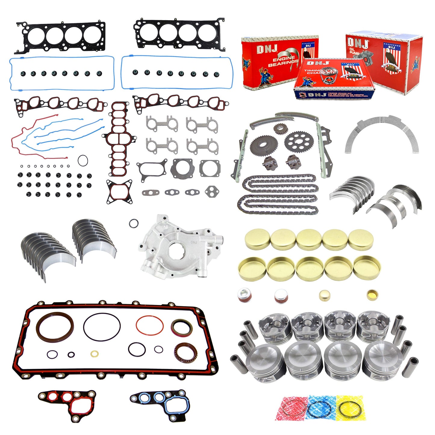Master Engine Rebuild Kit 1995-2000 Ford,Lincoln,Mercury 4.6L