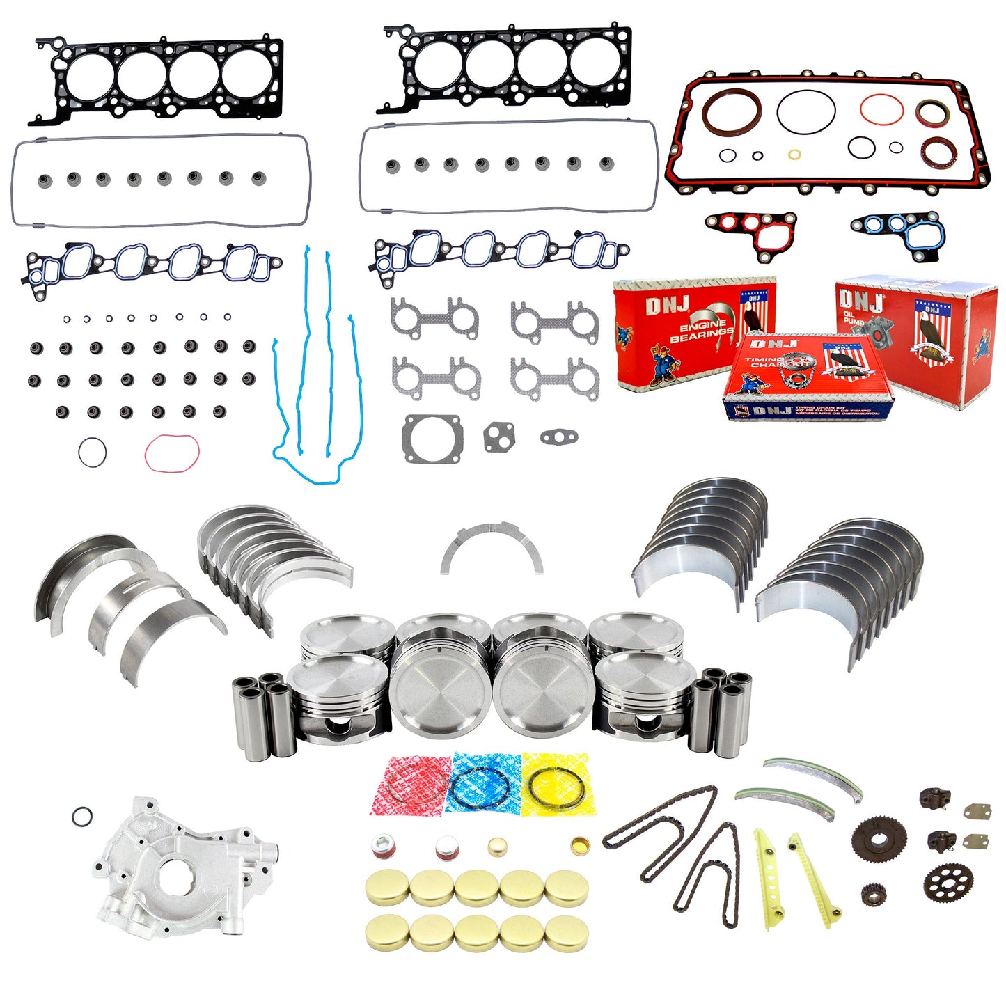 Master Engine Rebuild Kit 2001-2002 Ford,Lincoln,Mercury 4.6L