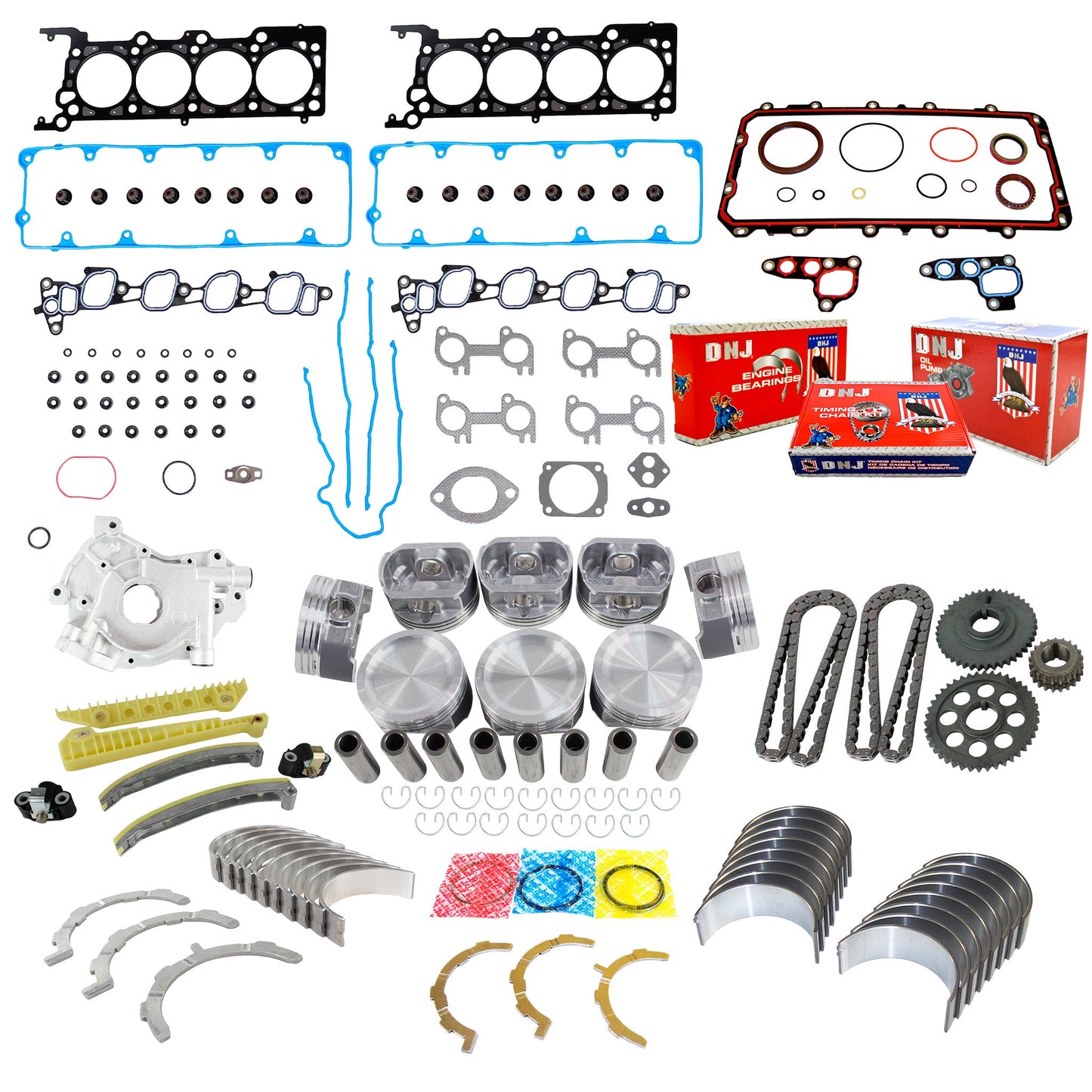 Master Engine Rebuild Kit 2002-2004 Ford 4.6L