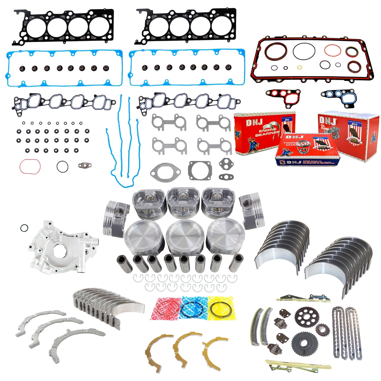 Master Engine Rebuild Kit 2002 Ford 4.6L