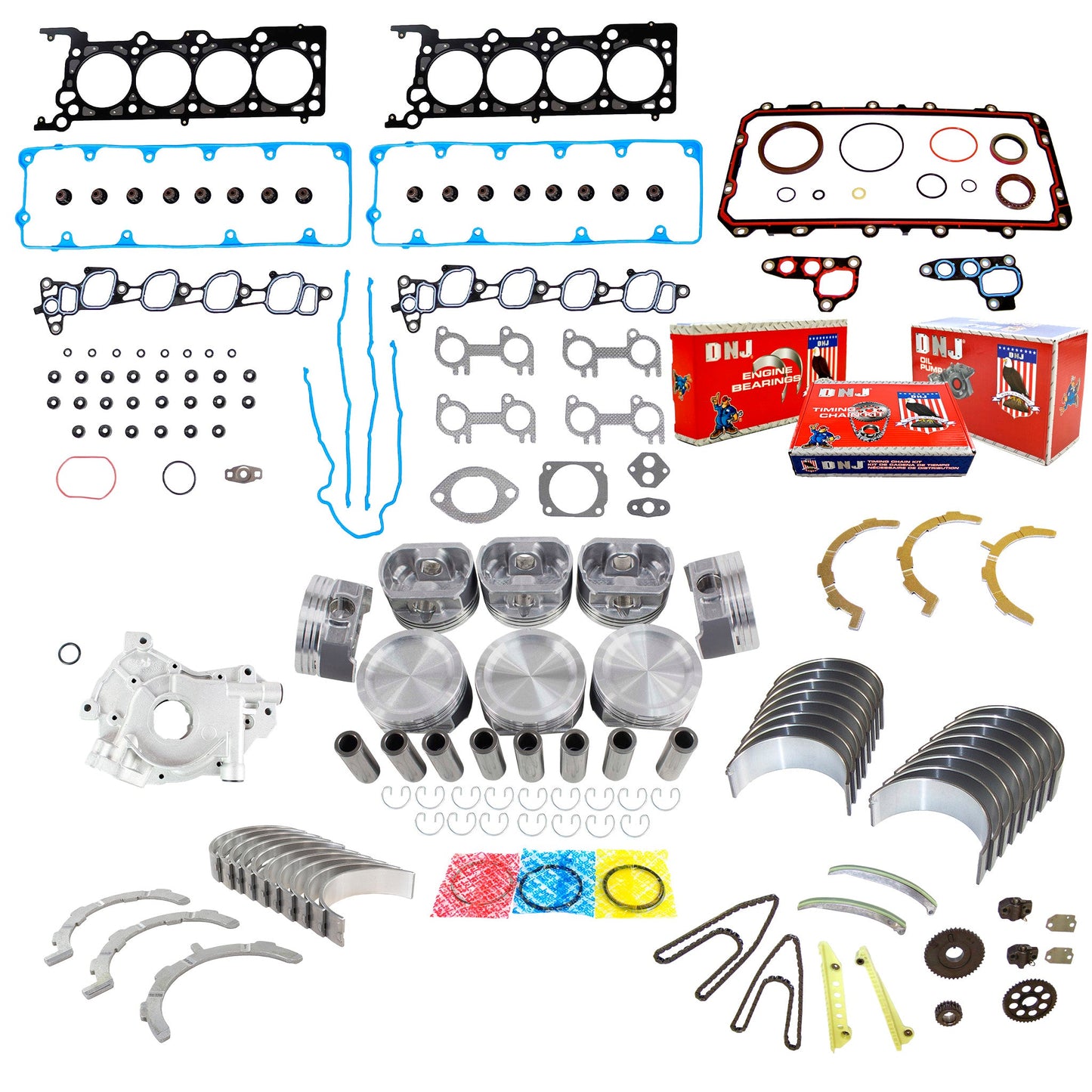 Master Engine Rebuild Kit 2002 Ford 4.6L