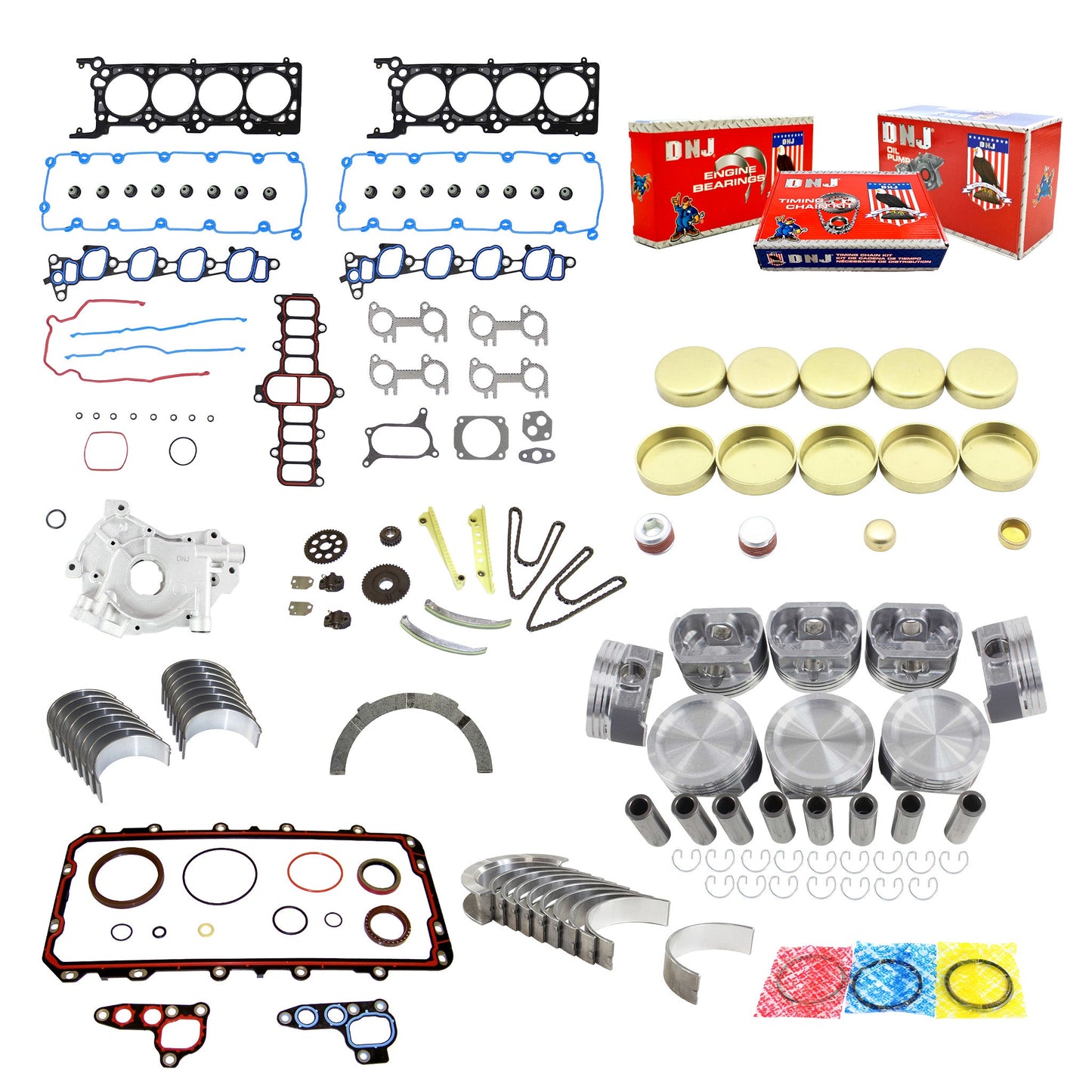 Master Engine Rebuild Kit 2002 Ford 4.6L