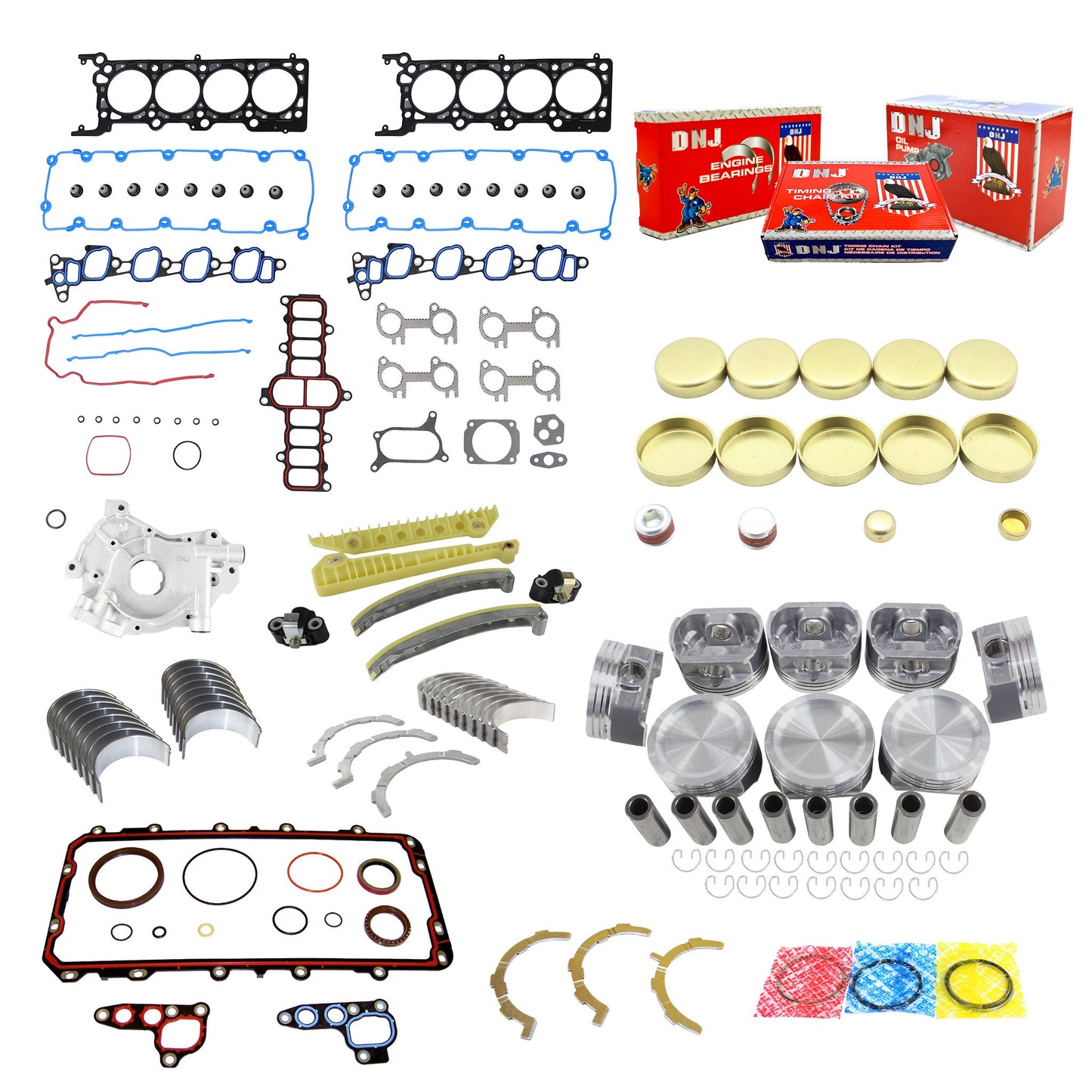 Master Engine Rebuild Kit 2002-2003 Ford 4.6L