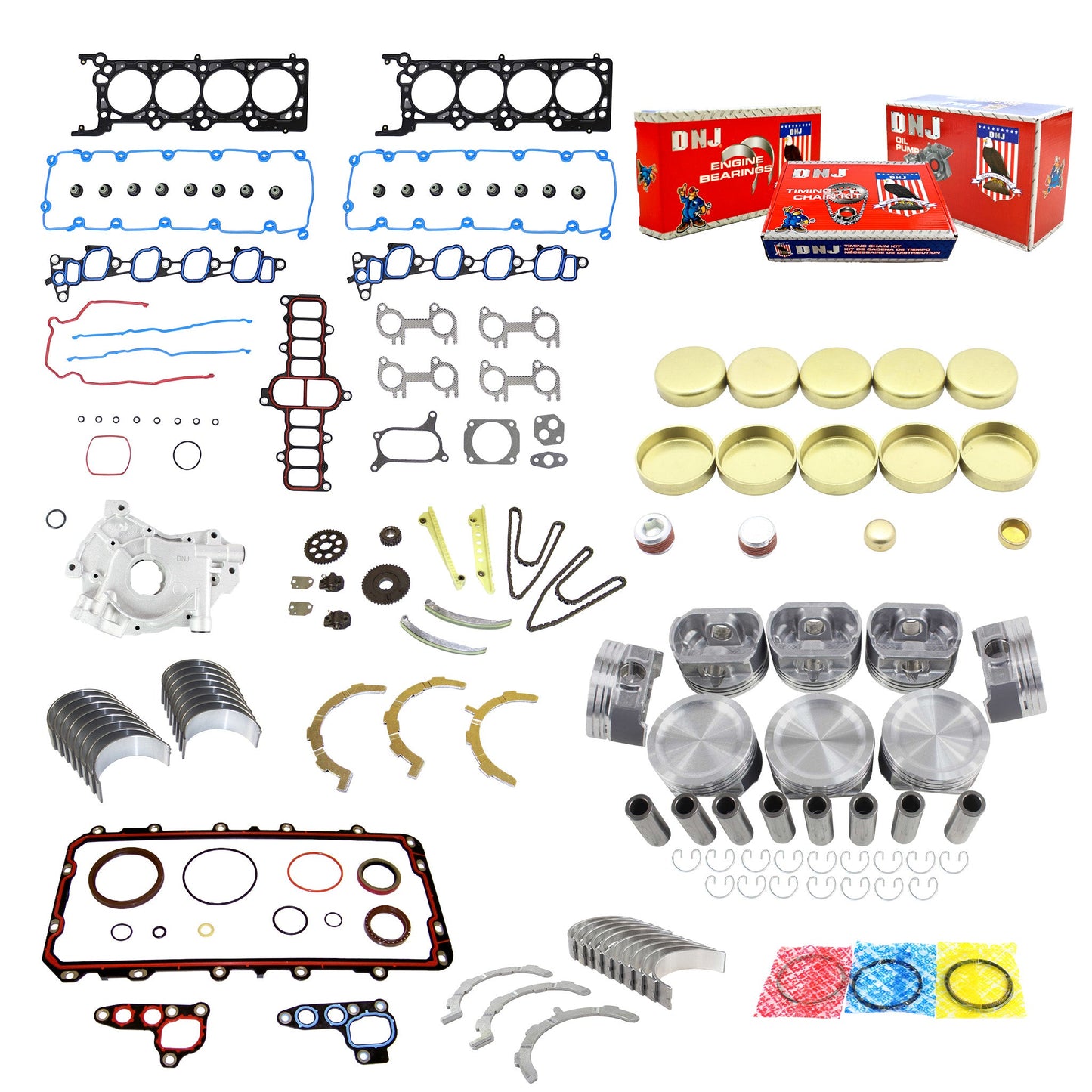 Master Engine Rebuild Kit 2002 Ford 4.6L