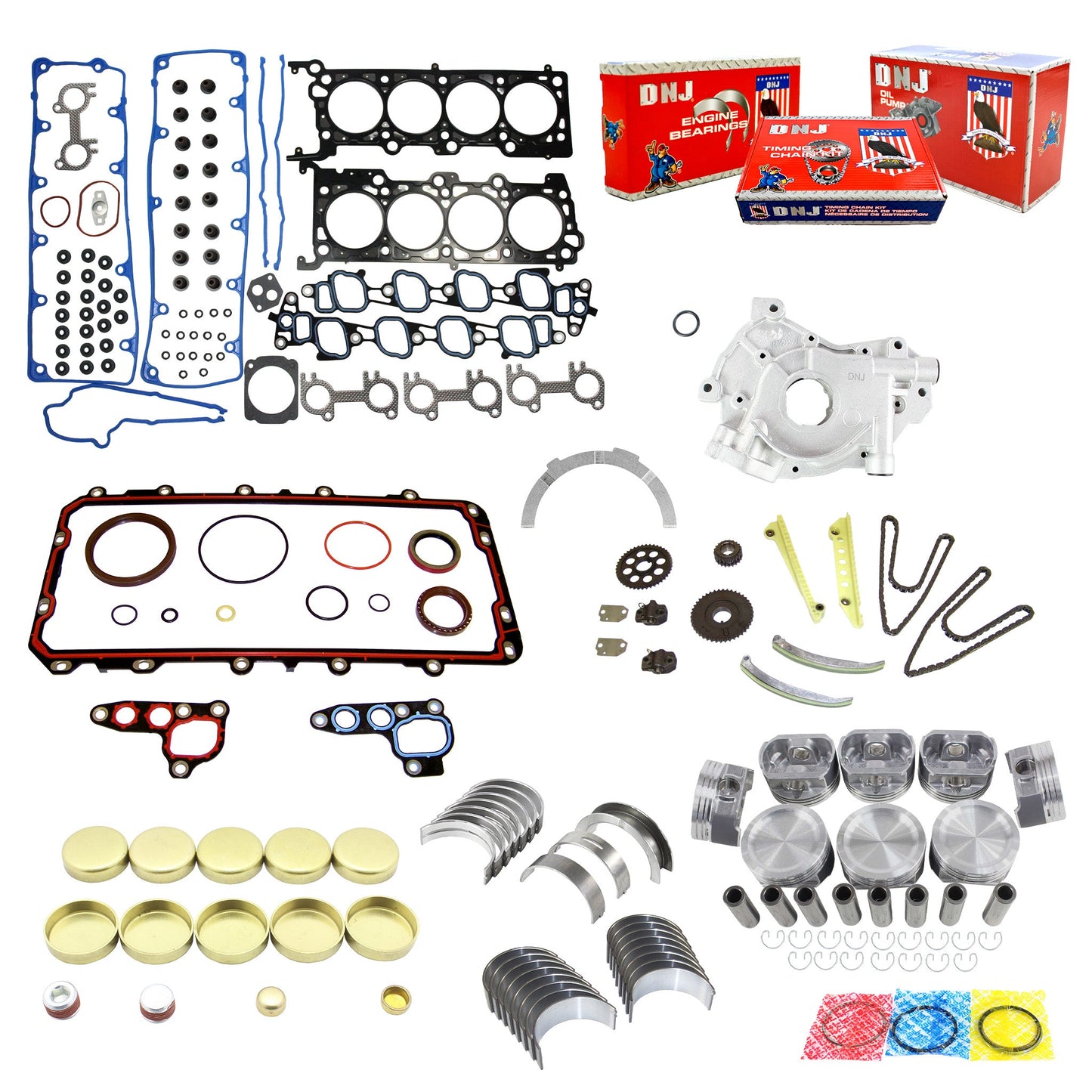 Master Engine Rebuild Kit 2002 Ford,Mercury 4.6L