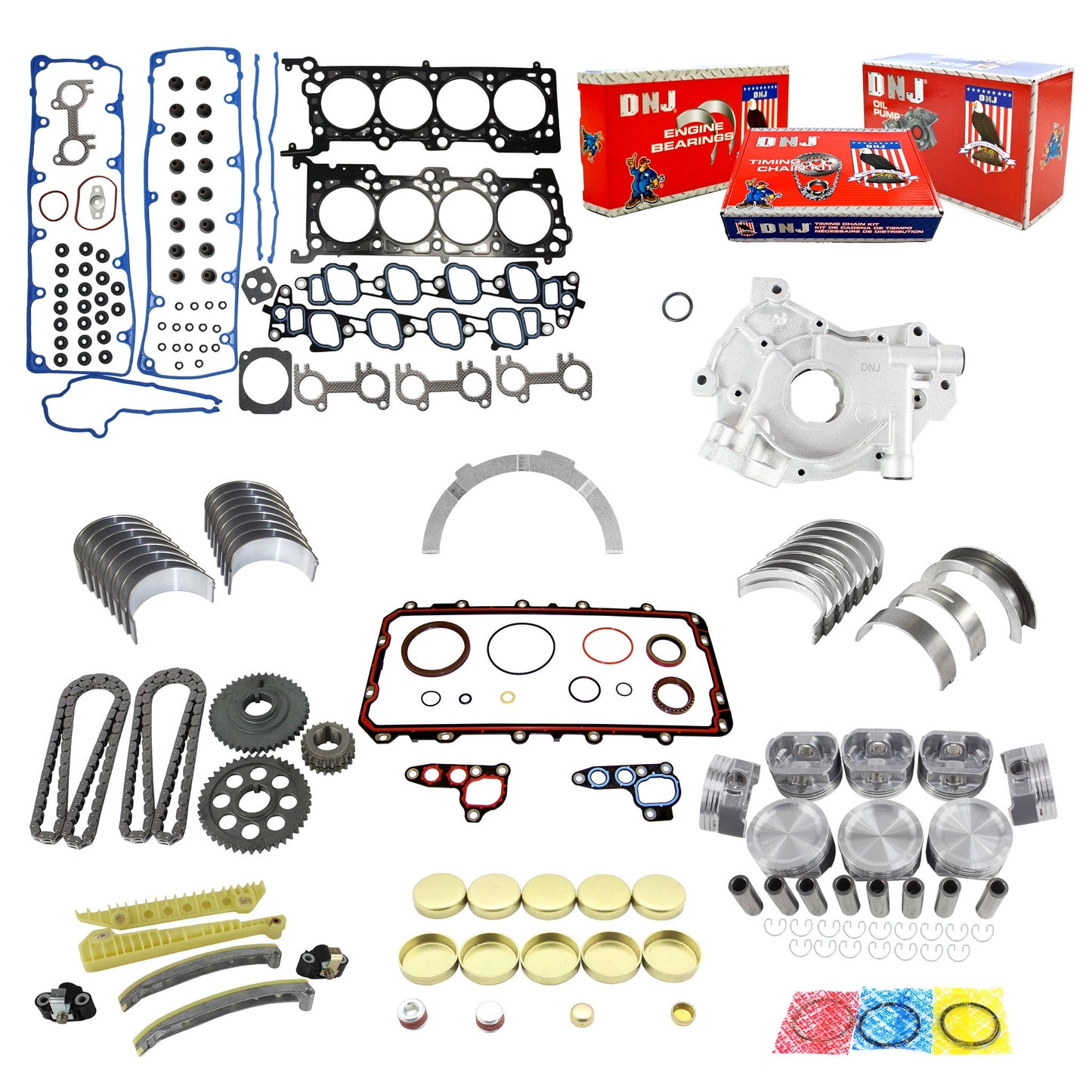 Master Engine Rebuild Kit 2002-2008 Ford,Lincoln,Mercury 4.6L