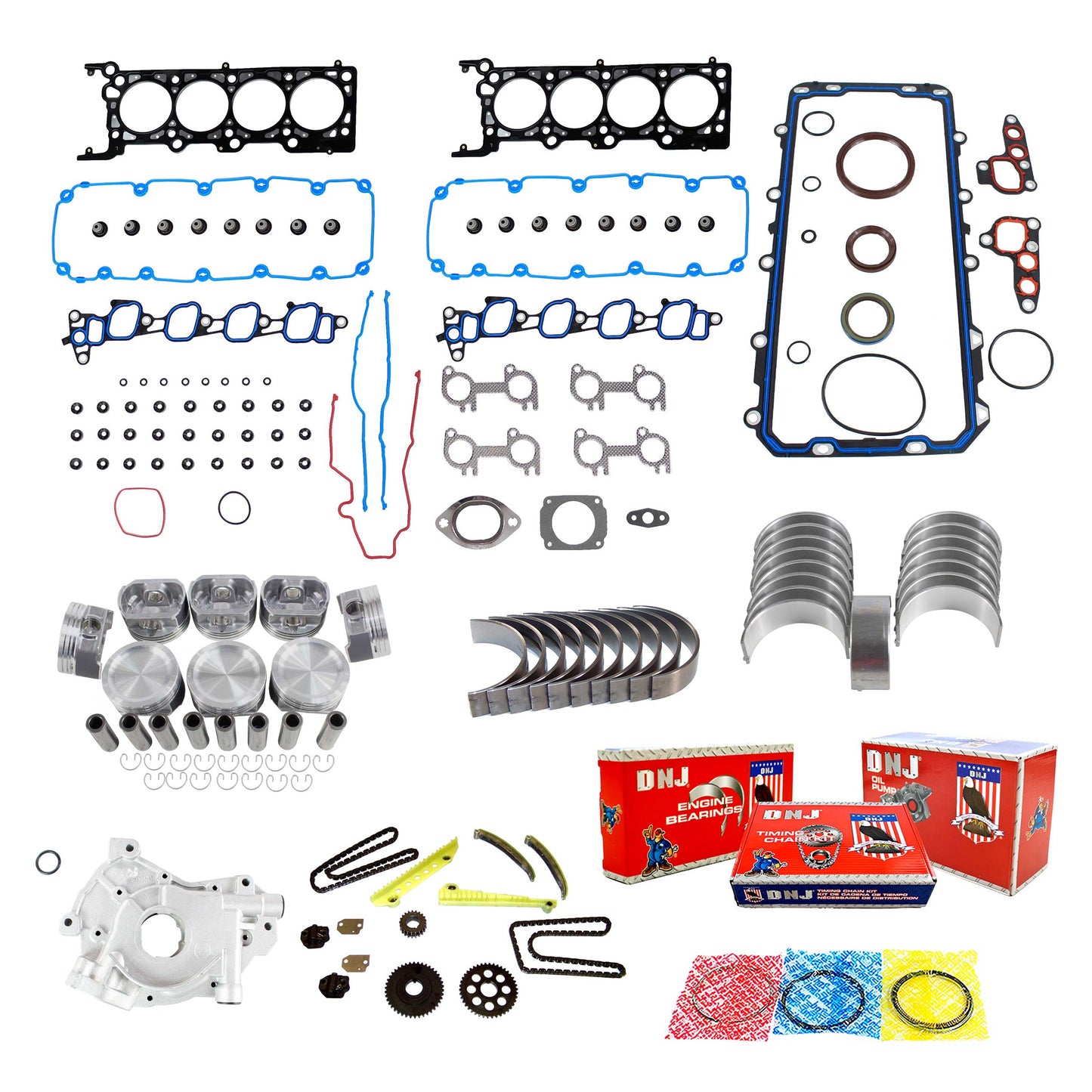 Master Engine Rebuild Kit 1999-2000 Ford Mustang 4.6L V8