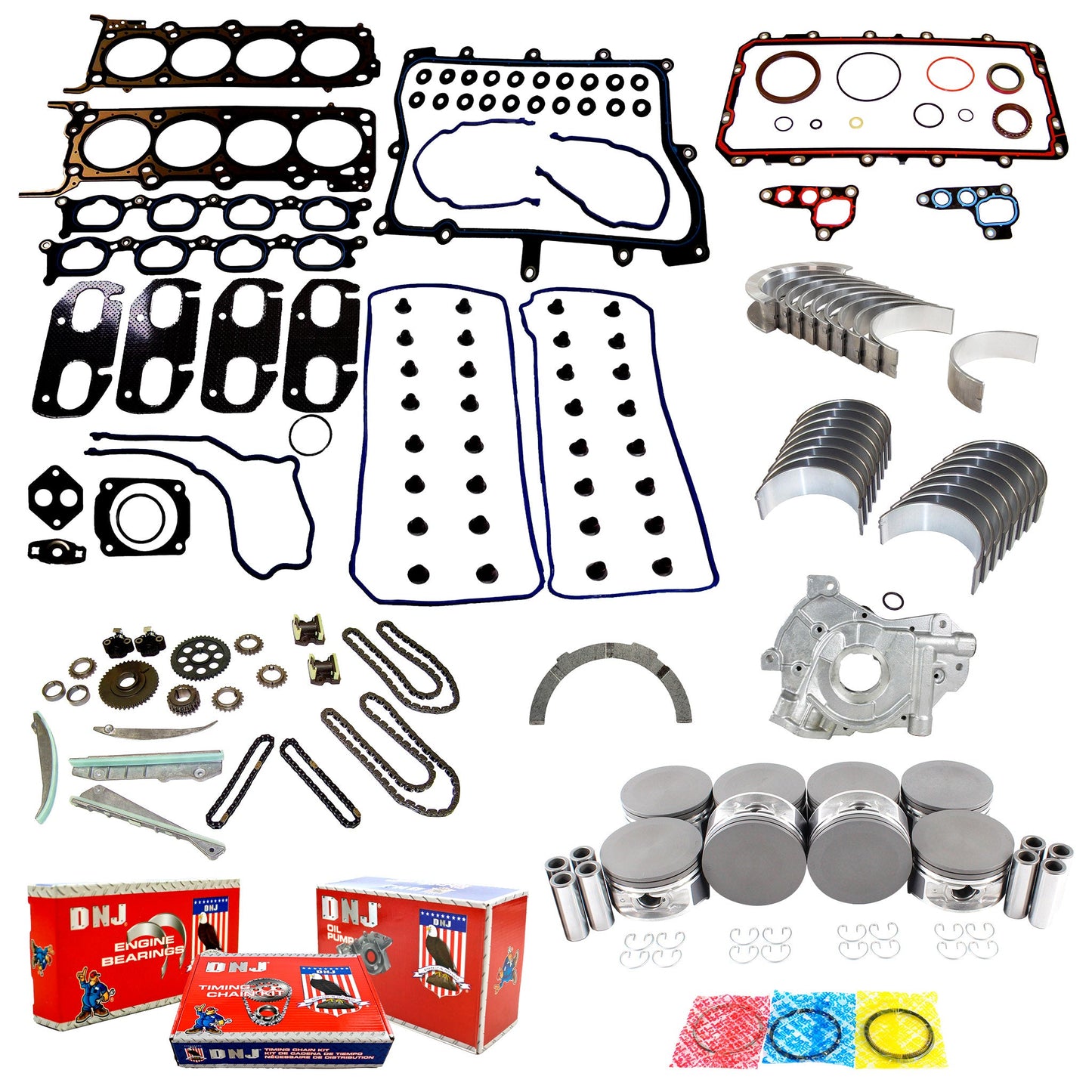 Master Engine Rebuild Kit 2003-2004 Lincoln 4.6L