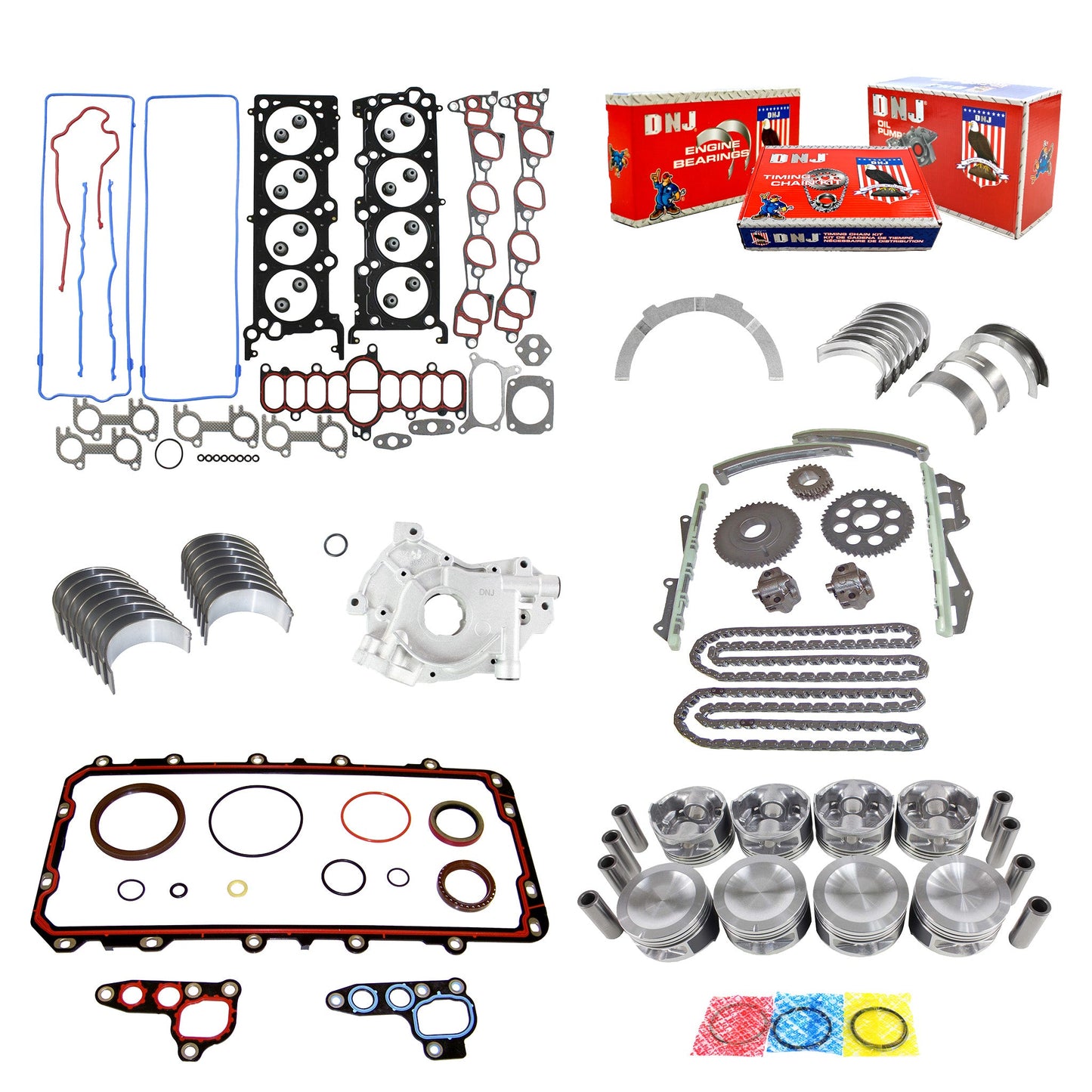Master Engine Rebuild Kit 1997-1999 Ford 4.6L