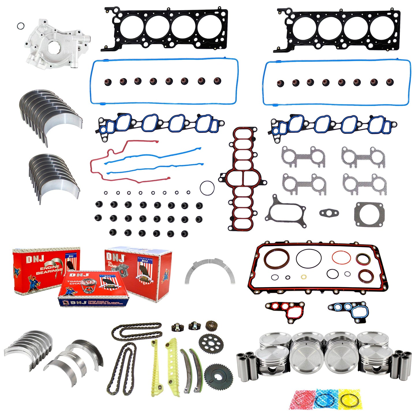 Master Engine Rebuild Kit 2002 Ford 4.6L