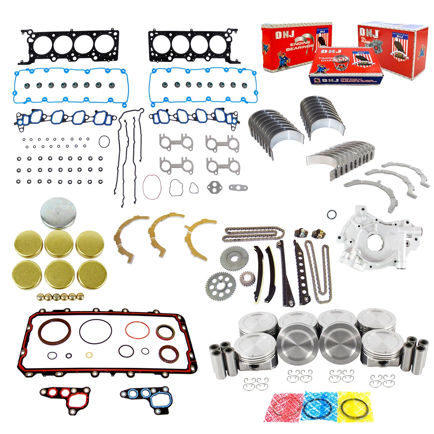 Master Engine Rebuild Kit 2004-2008 Ford 5.4L