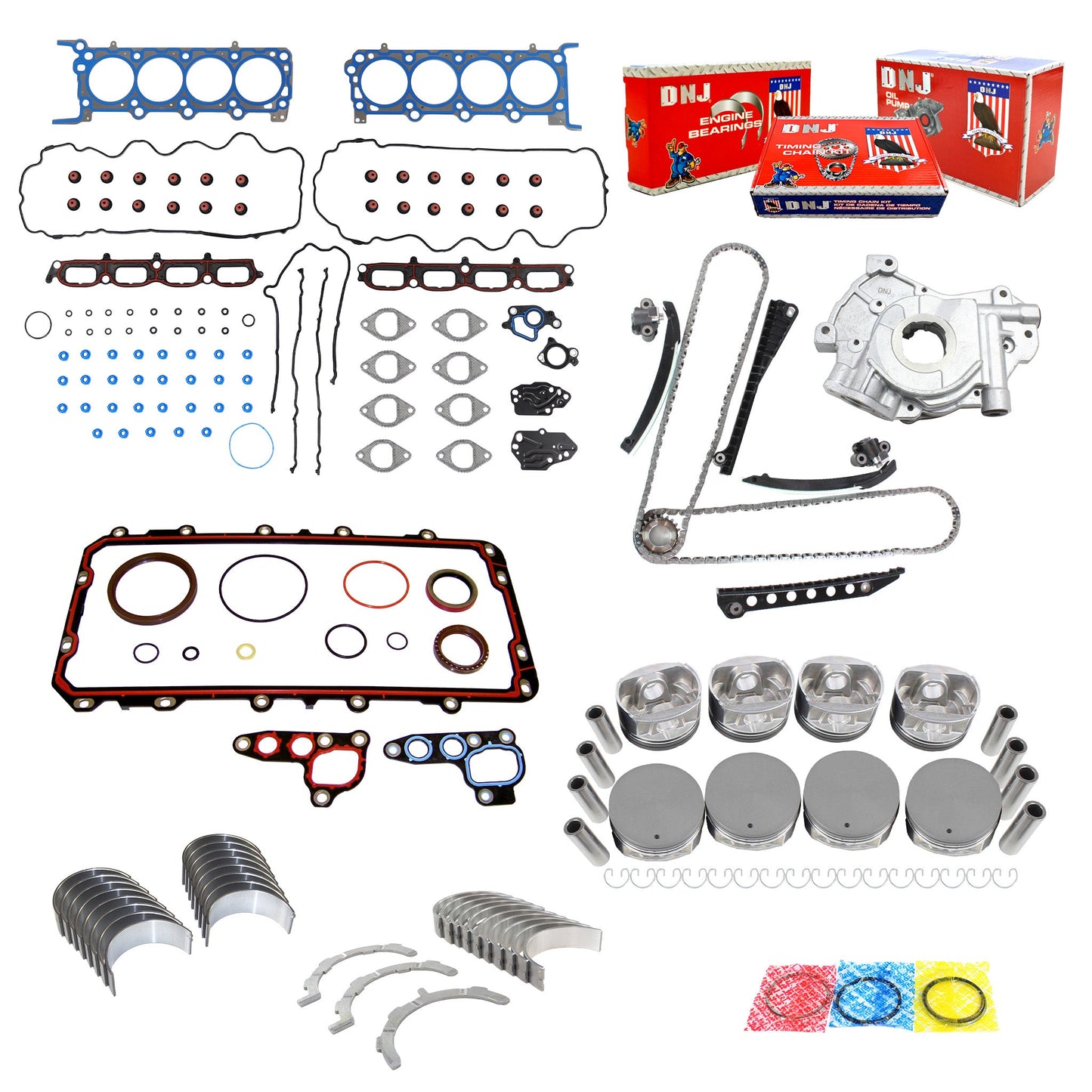 Master Engine Rebuild Kit 2004-2006 Ford & Lincoln 5.4L V8