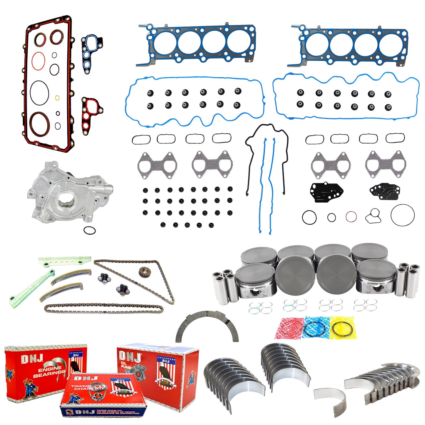 Master Engine Rebuild Kit 2005-2006 Ford Mustang GT 4.6L V8