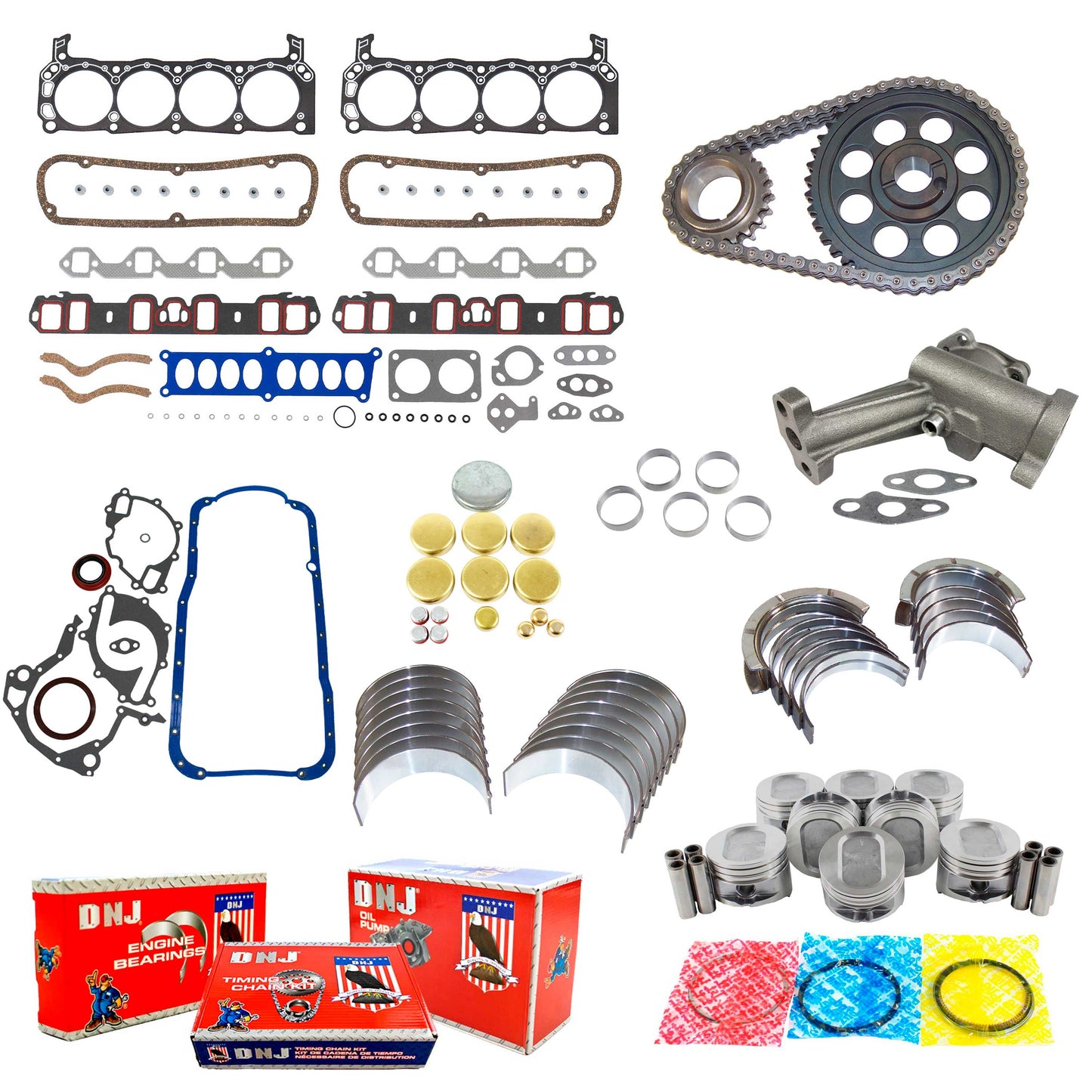 Master Engine Rebuild Kit 1995-1997 Ford 5.8L