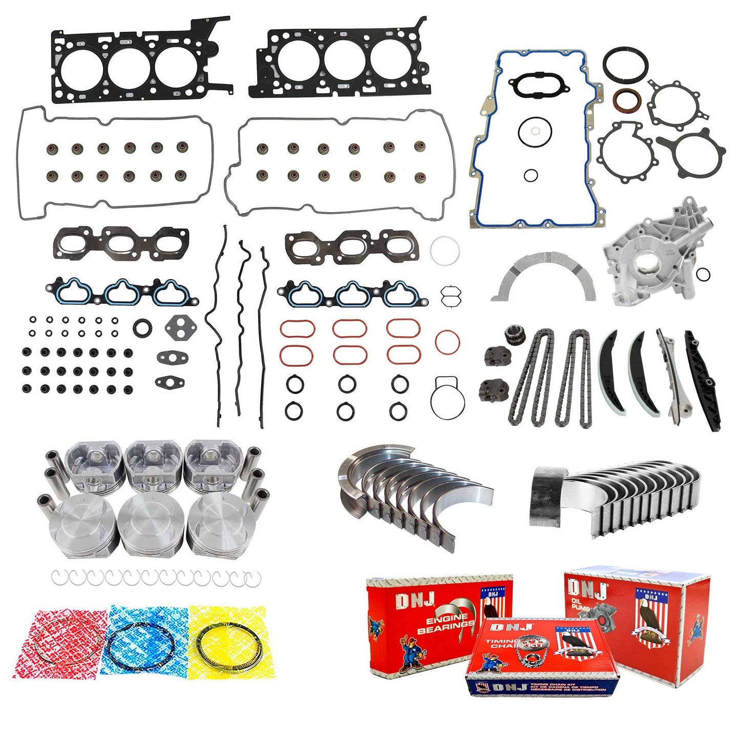 Master Engine Rebuild Kit 2003 Ford,Mercury 3.0L