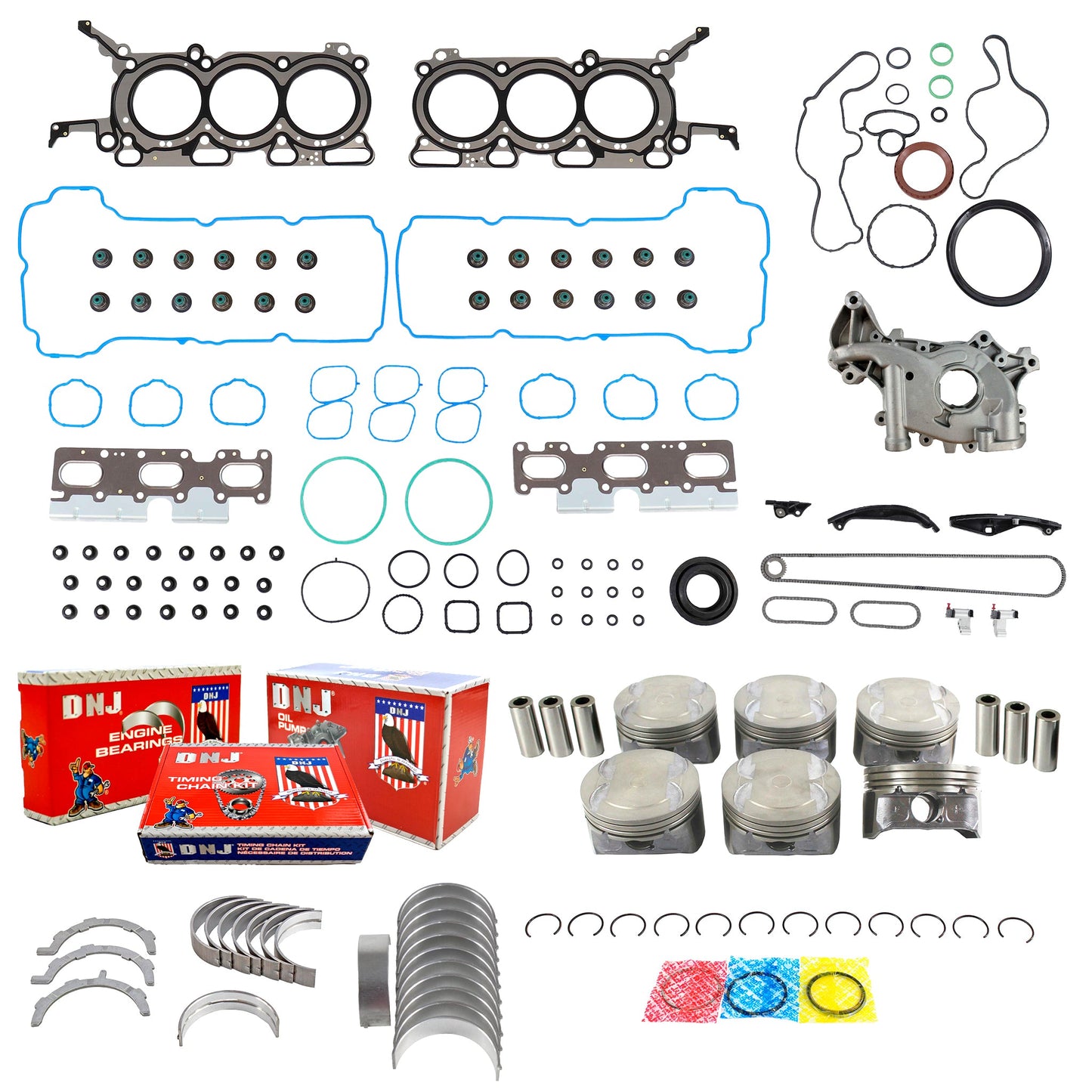 Master Engine Rebuild Kit 2011-2012 Ford,Lincoln 3.5L