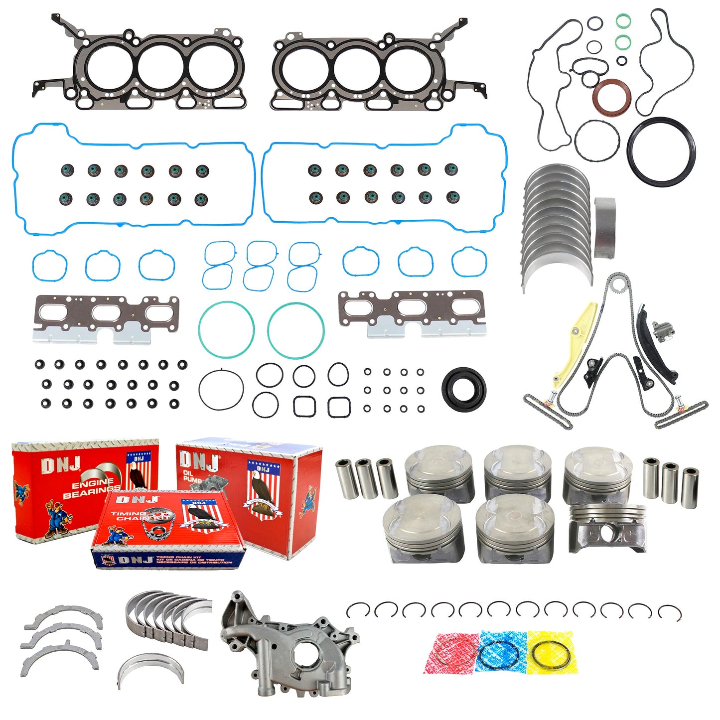 Master Engine Rebuild Kit 2011-2012 Ford Taurus 3.5L V6