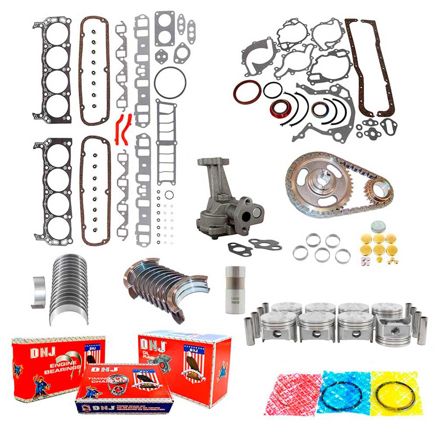 Master Engine Rebuild Kit 1987 Ford 5.0L