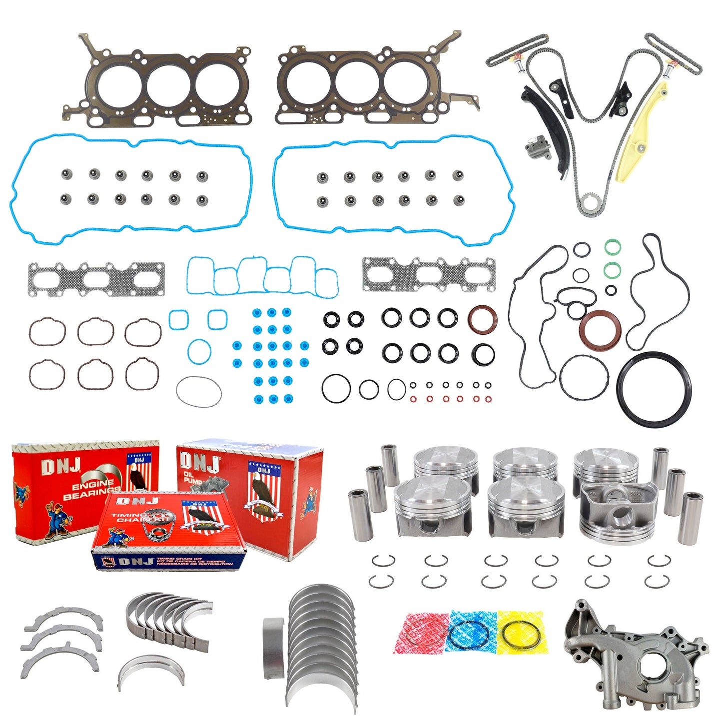 Master 3.5L Duratec Engine Rebuild Kit: 2015 to 2017 Ford F-150