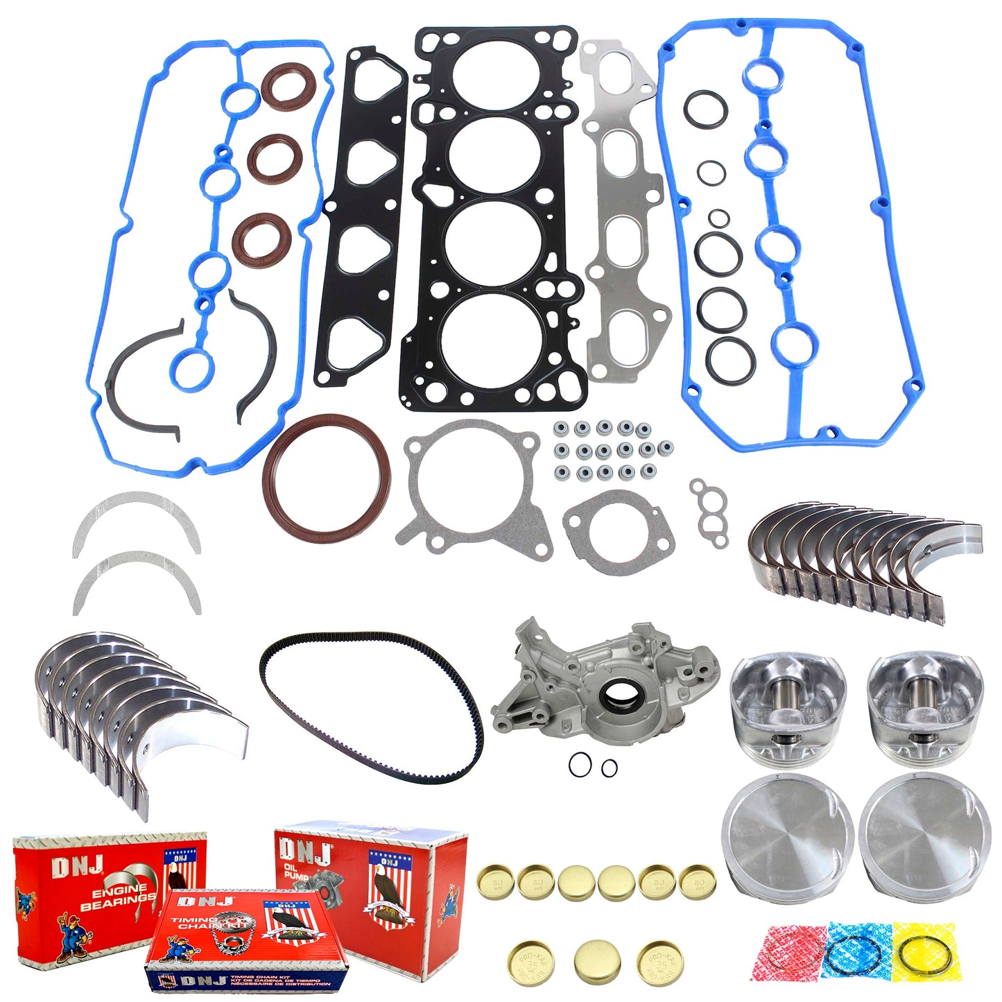 Master Engine Rebuild Kit 2003-2005 Kia 1.6L