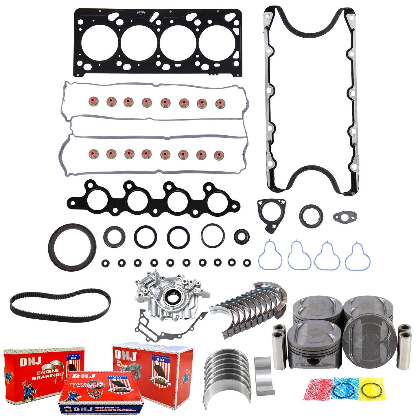 Master Engine Rebuild Kit 2001-2002 Ford,Mazda 2.0L