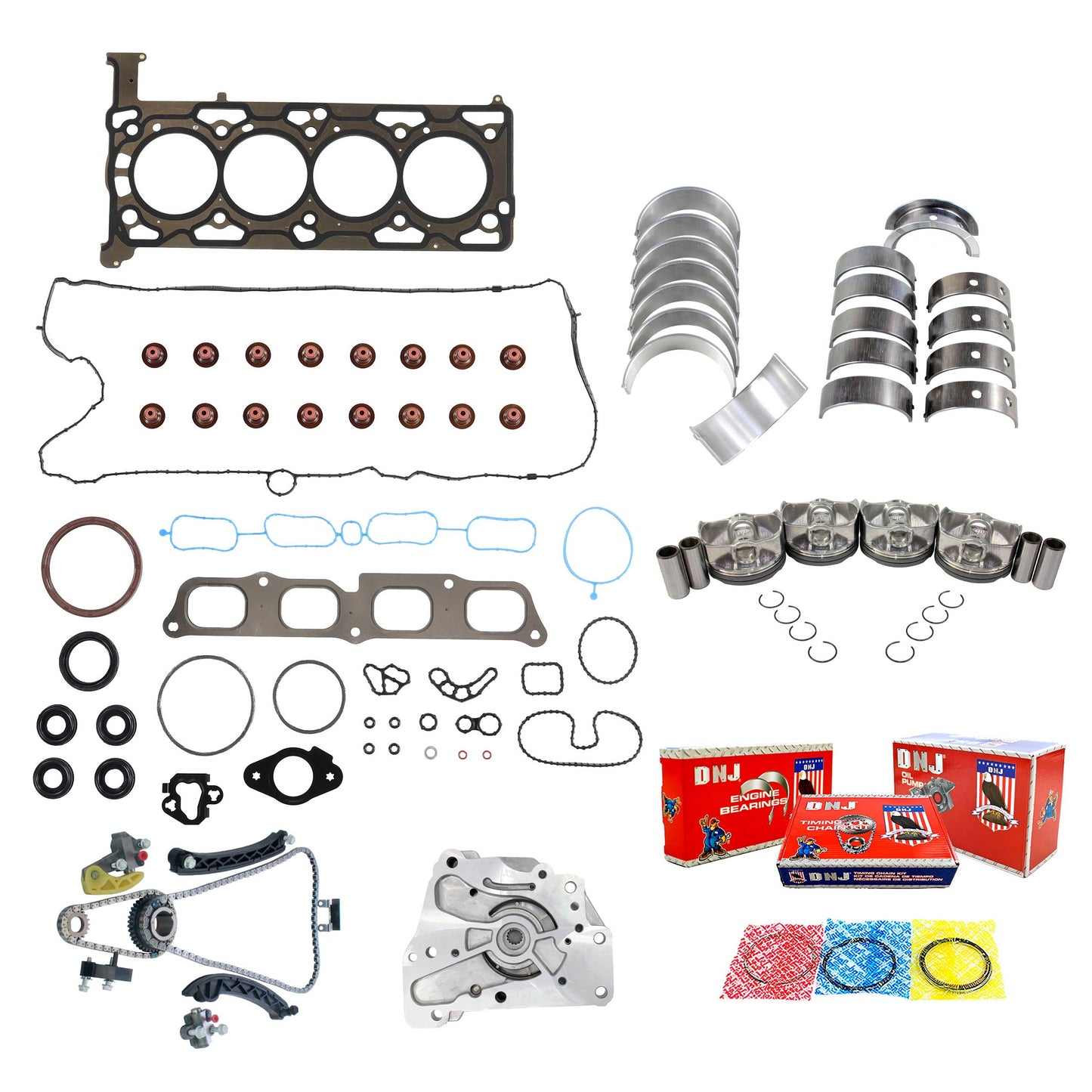 Master Engine Rebuild Kit 2013-2017 Buick, Cadillac, Chevrolet, GMC 2.5L