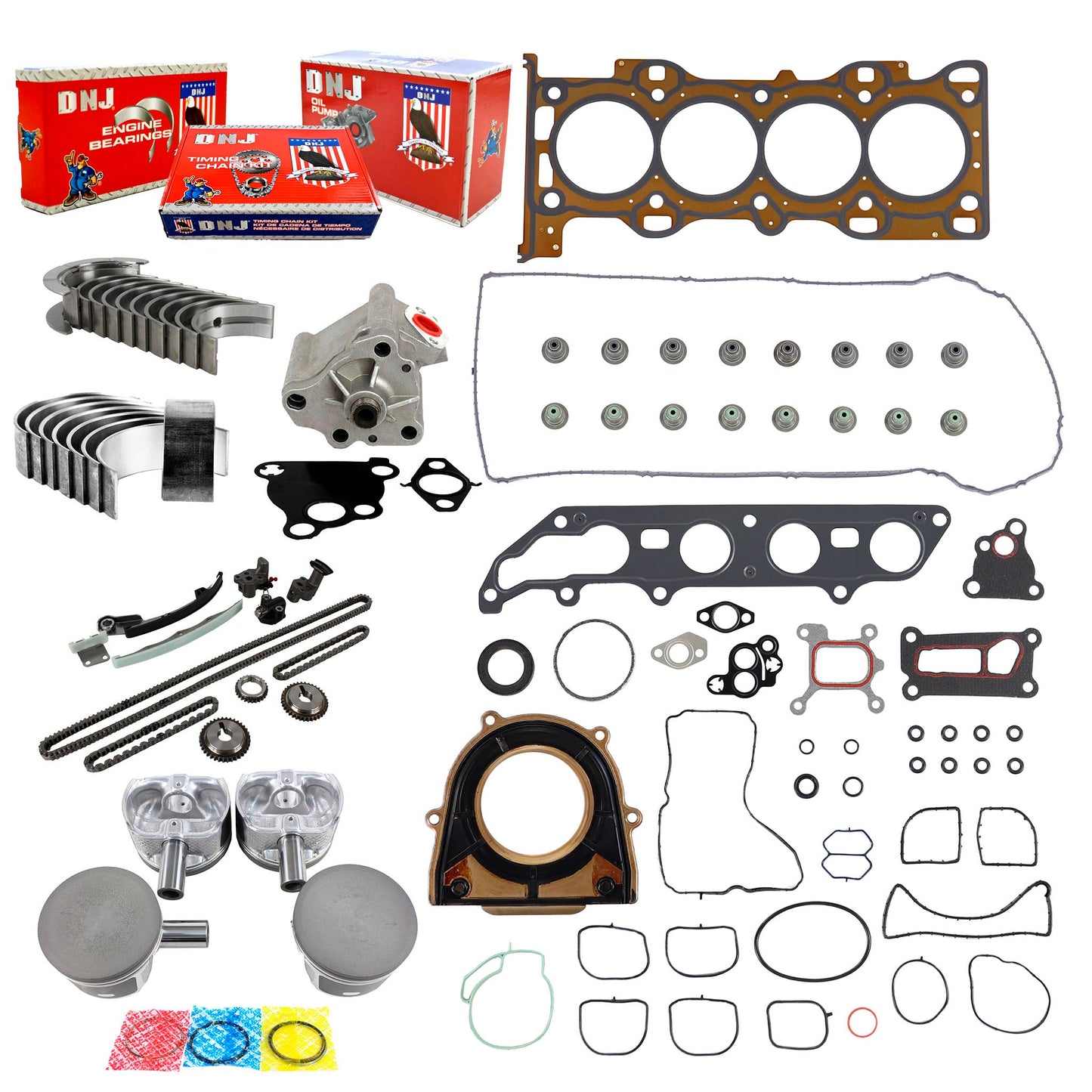 Master Engine Rebuild Kit 2005-2006 Ford 2.0L