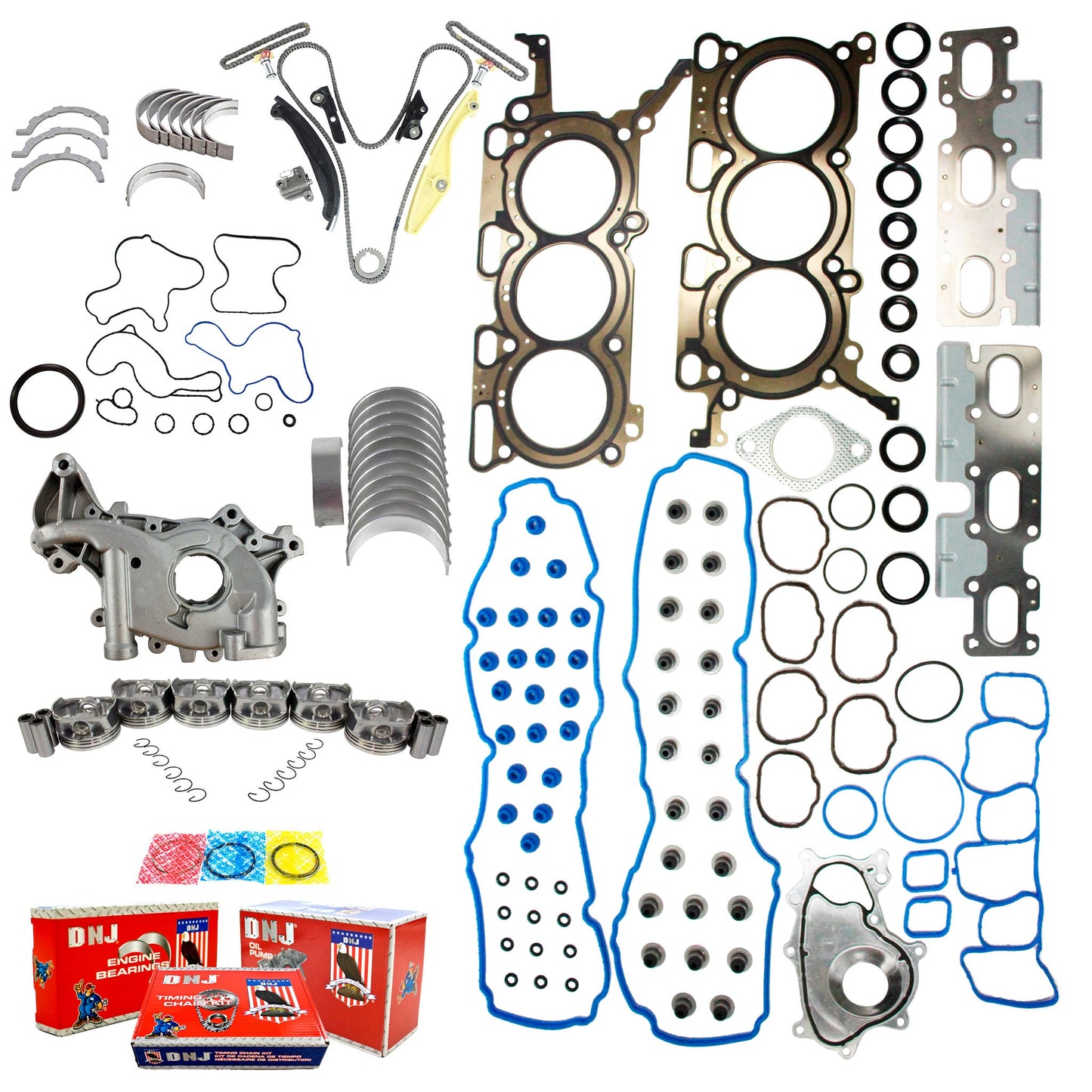 Master Engine Rebuild Kit 2011-2017 Ford,Lincoln 3.7L
