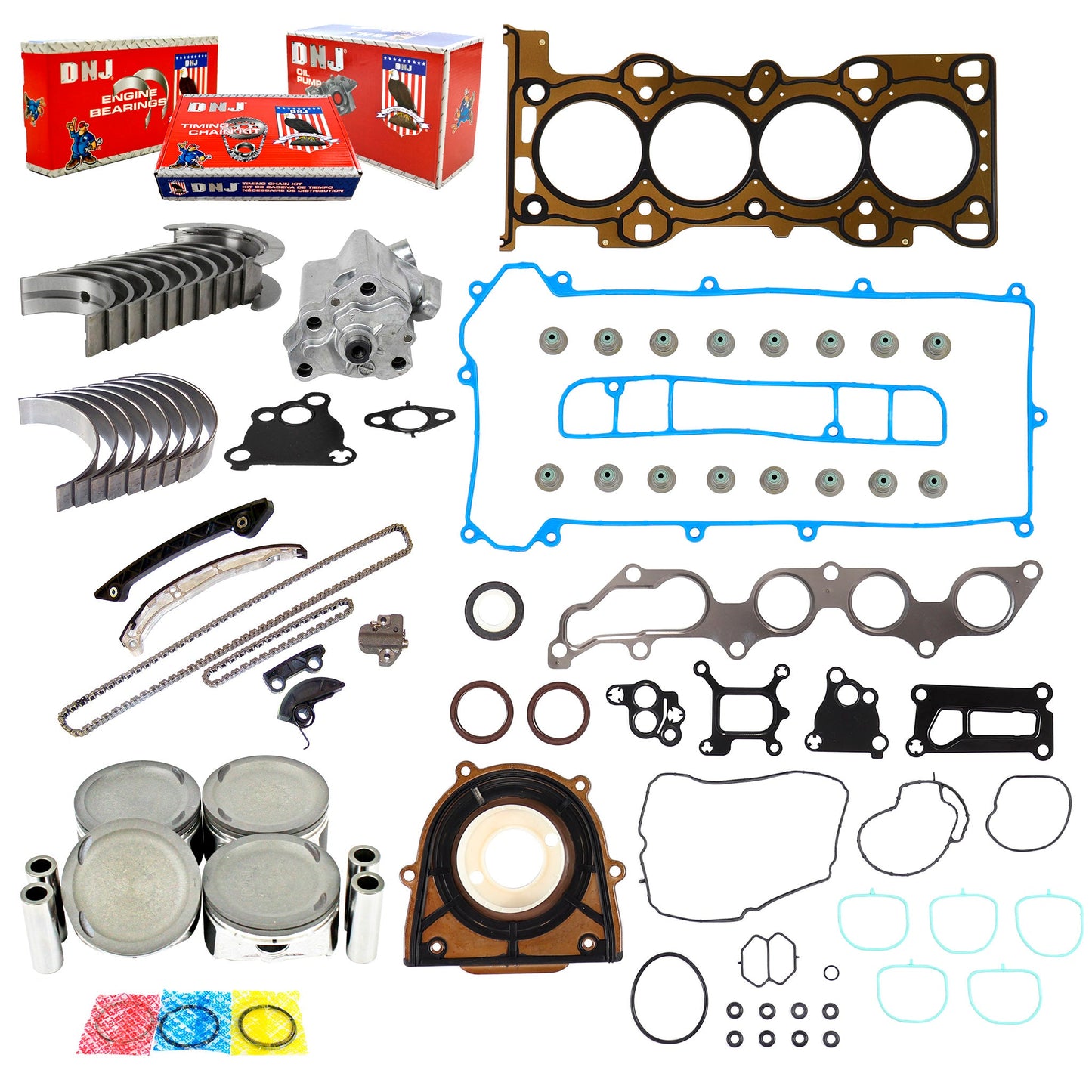 Master Engine Rebuild Kit 2003-2005 Mazda 2.3L