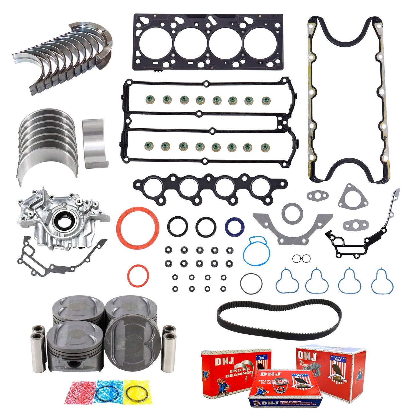 Master Engine Rebuild Kit 2000 Ford 2.0L