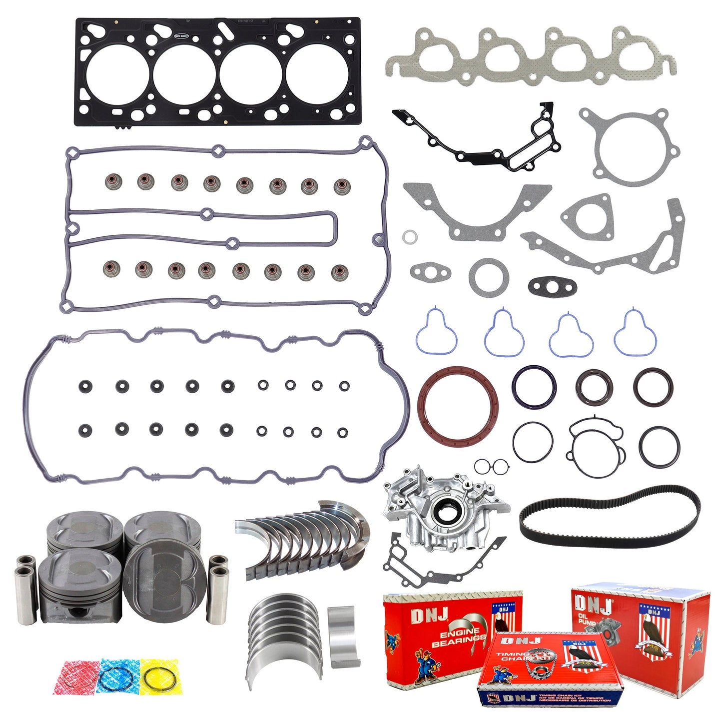 Master Engine Rebuild Kit 2000 Ford,Mercury 2.0L