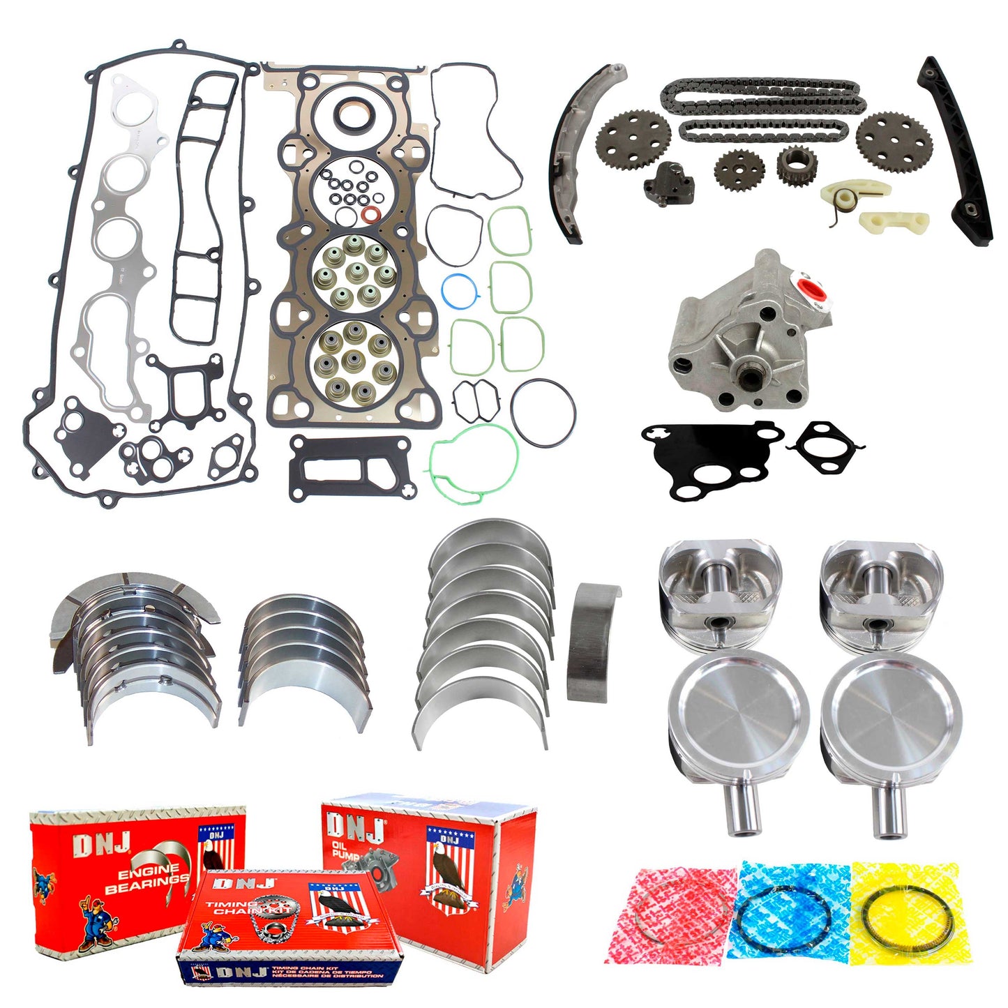 Master Engine Rebuild Kit 2001-2003 Ford,Mazda 2.3L