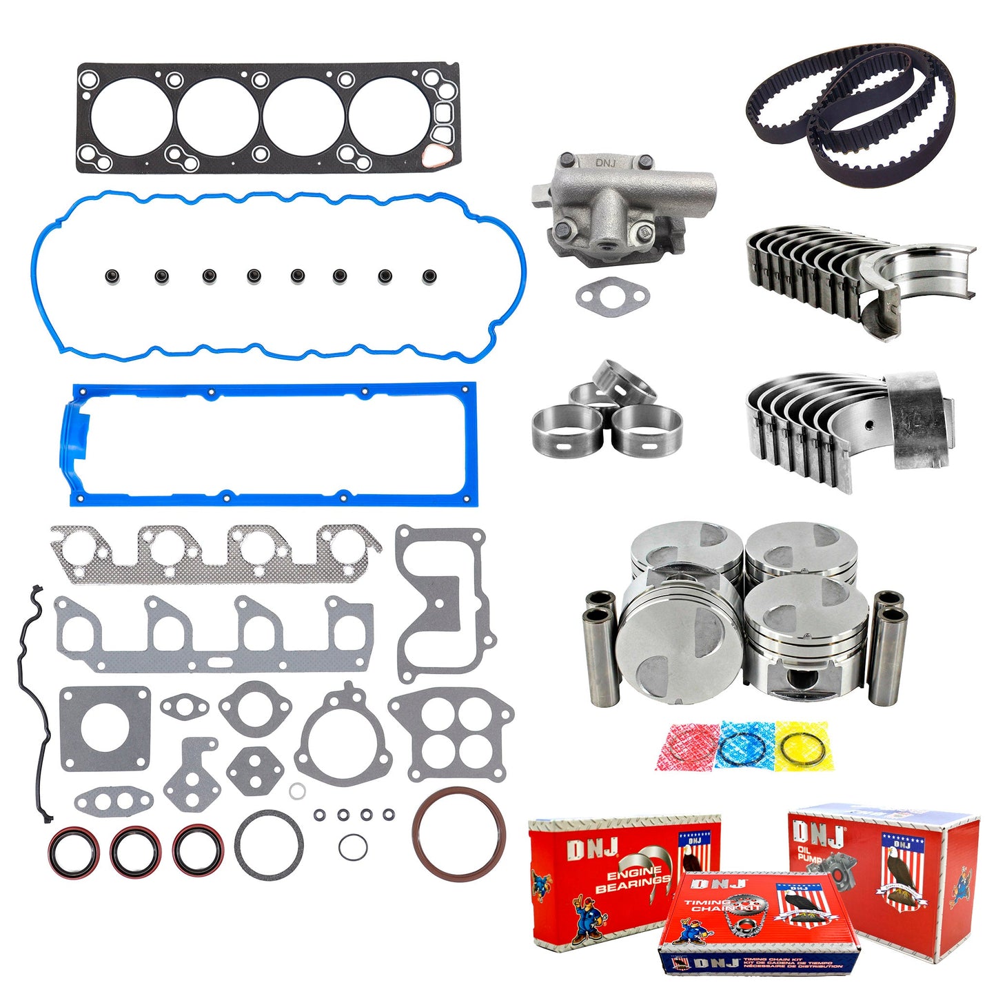 Master Engine Rebuild Kit 1993-1994 Ford,Mazda 2.3L