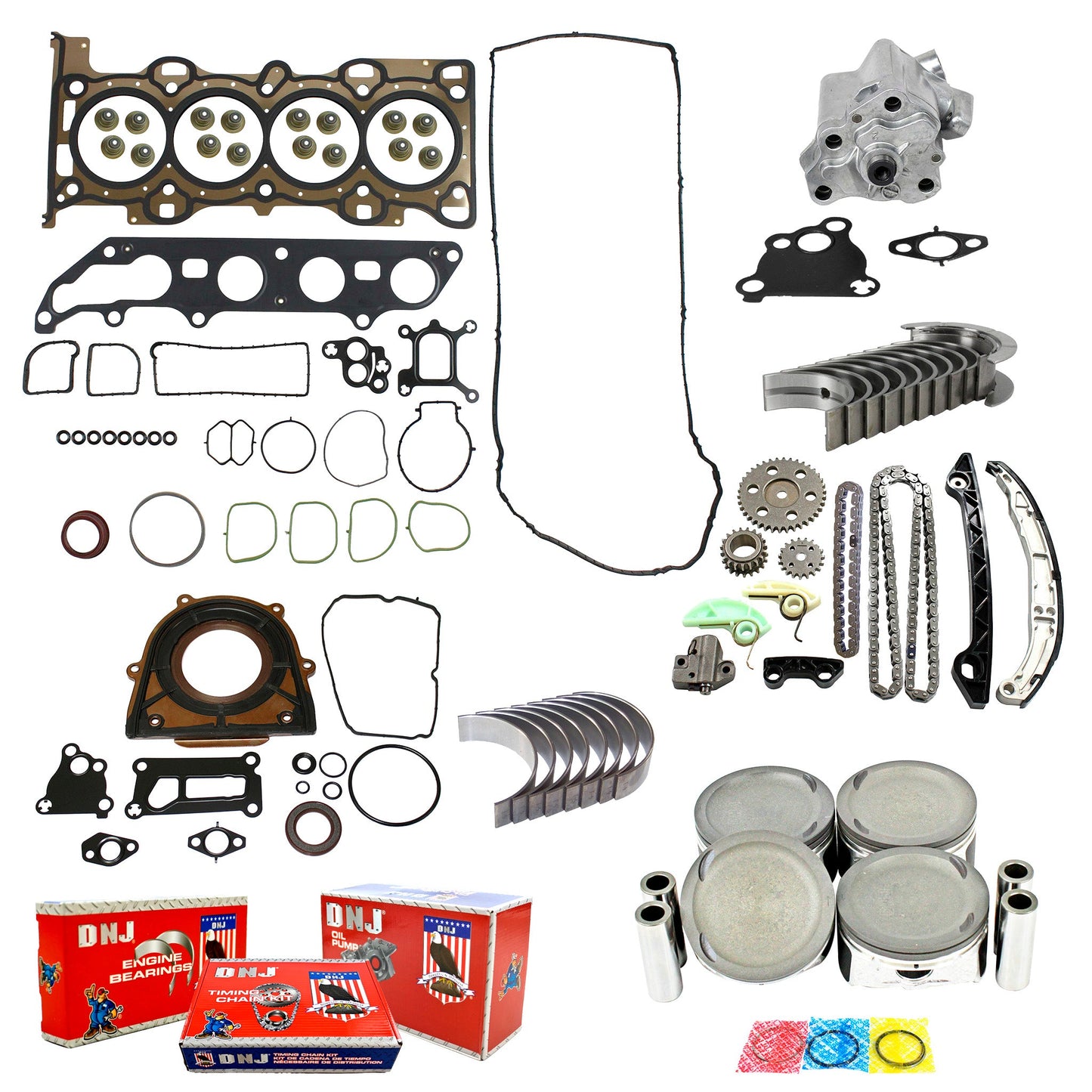 Master Engine Rebuild Kit 2006-2009 Ford,Mercury 2.3L